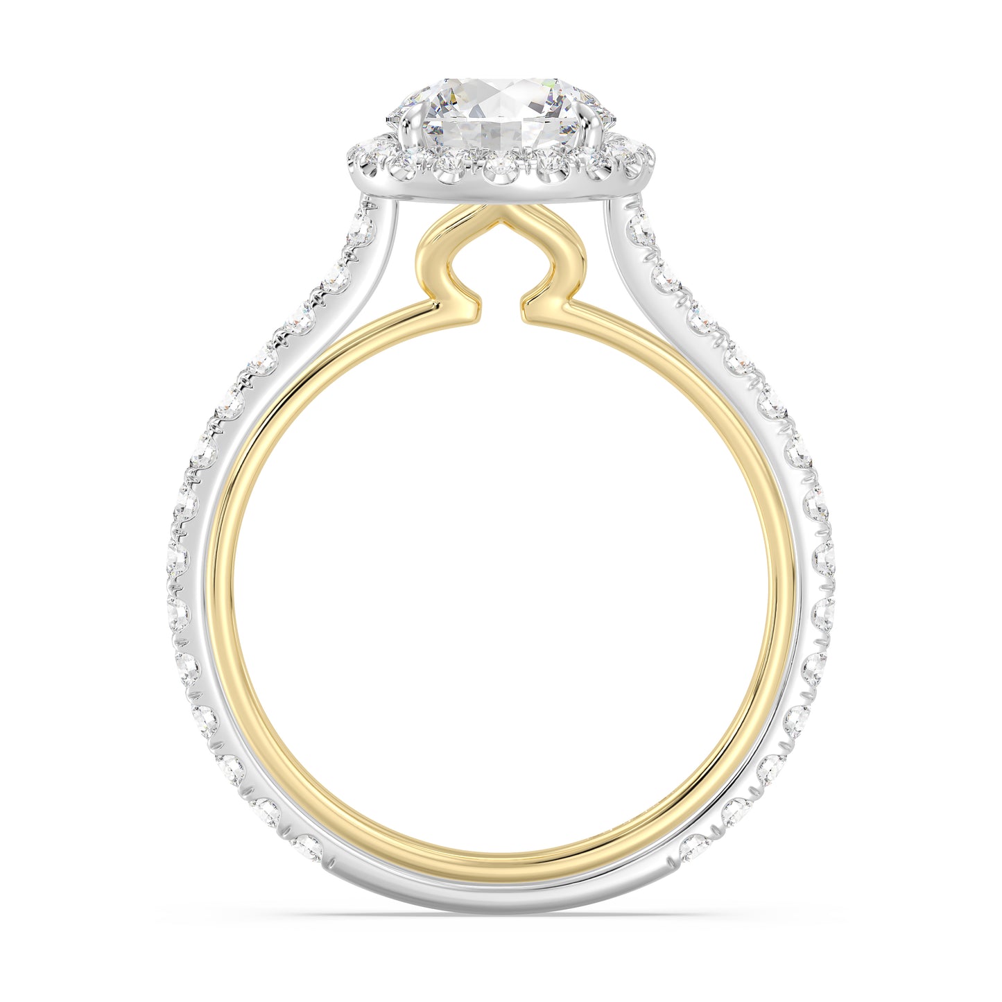 Enchanted Star Lab Grown Diamond 14K Gold Jasmine Halo Engagement Ring