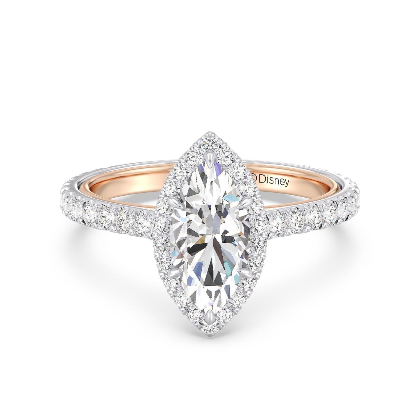 Enchanted Star Lab Grown Diamond 14K Gold Jasmine Halo Engagement Ring