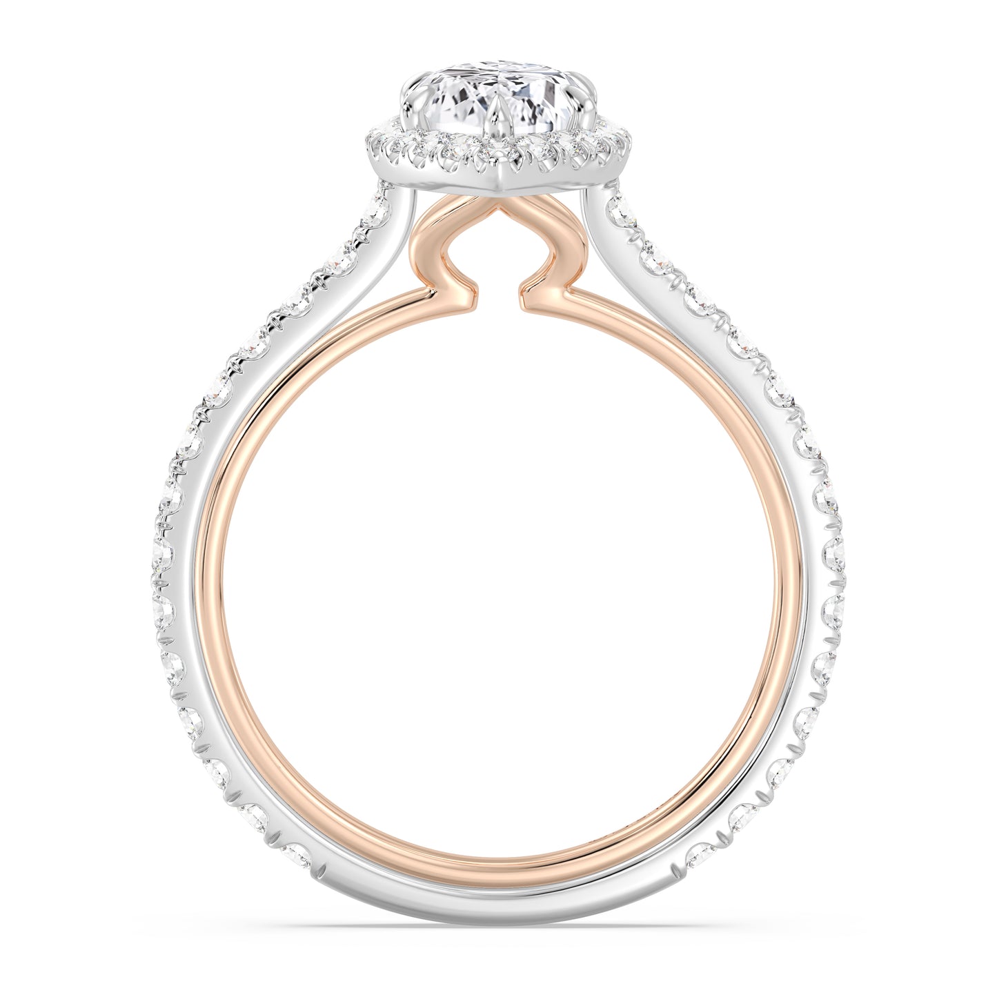 Enchanted Star Lab Grown Diamond 14K Gold Jasmine Halo Engagement Ring