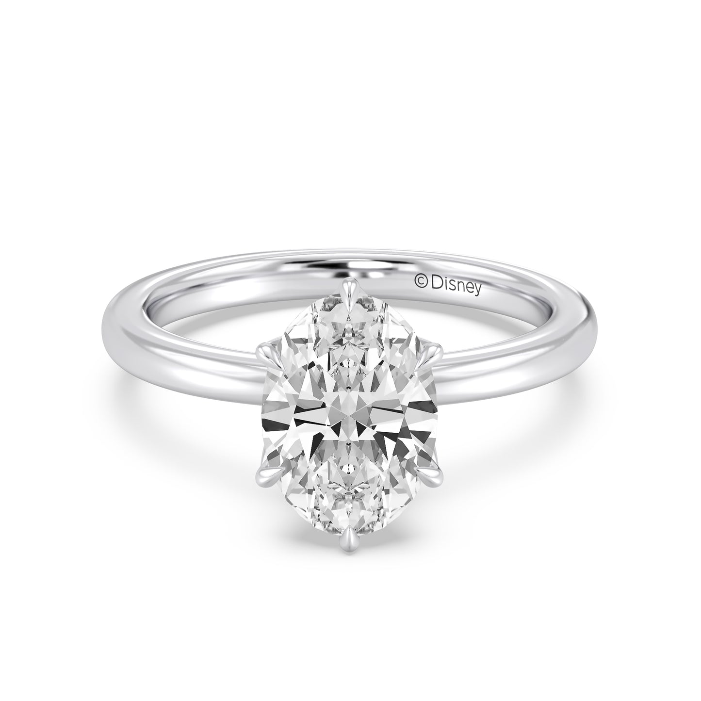 Enchanted Star Lab Grown Diamond With 14K Gold, Disney’s Rapunzel Six-Prong Studded Solitaire Engagement Ring