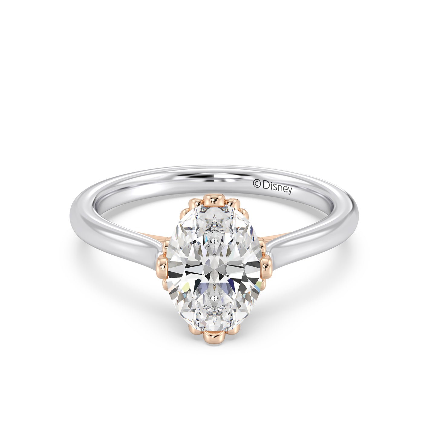 Enchanted Star Lab Grown Diamond With 14K Gold, Disney’s Ariel Bezel Engagement Ring