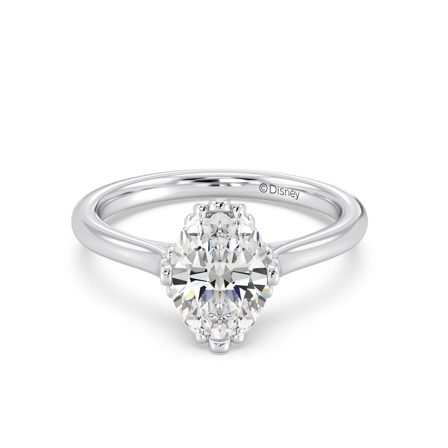 Enchanted Star Lab Grown Diamond With 14K Gold, Disney’s Ariel Bezel Engagement Ring