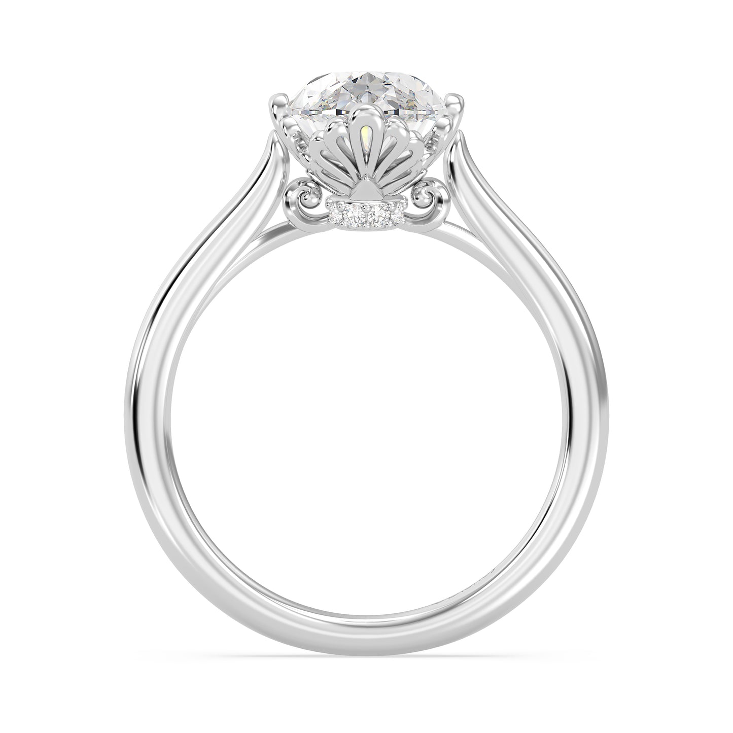 Enchanted Star Lab Grown Diamond With 14K Gold, Disney’s Ariel Bezel Engagement Ring