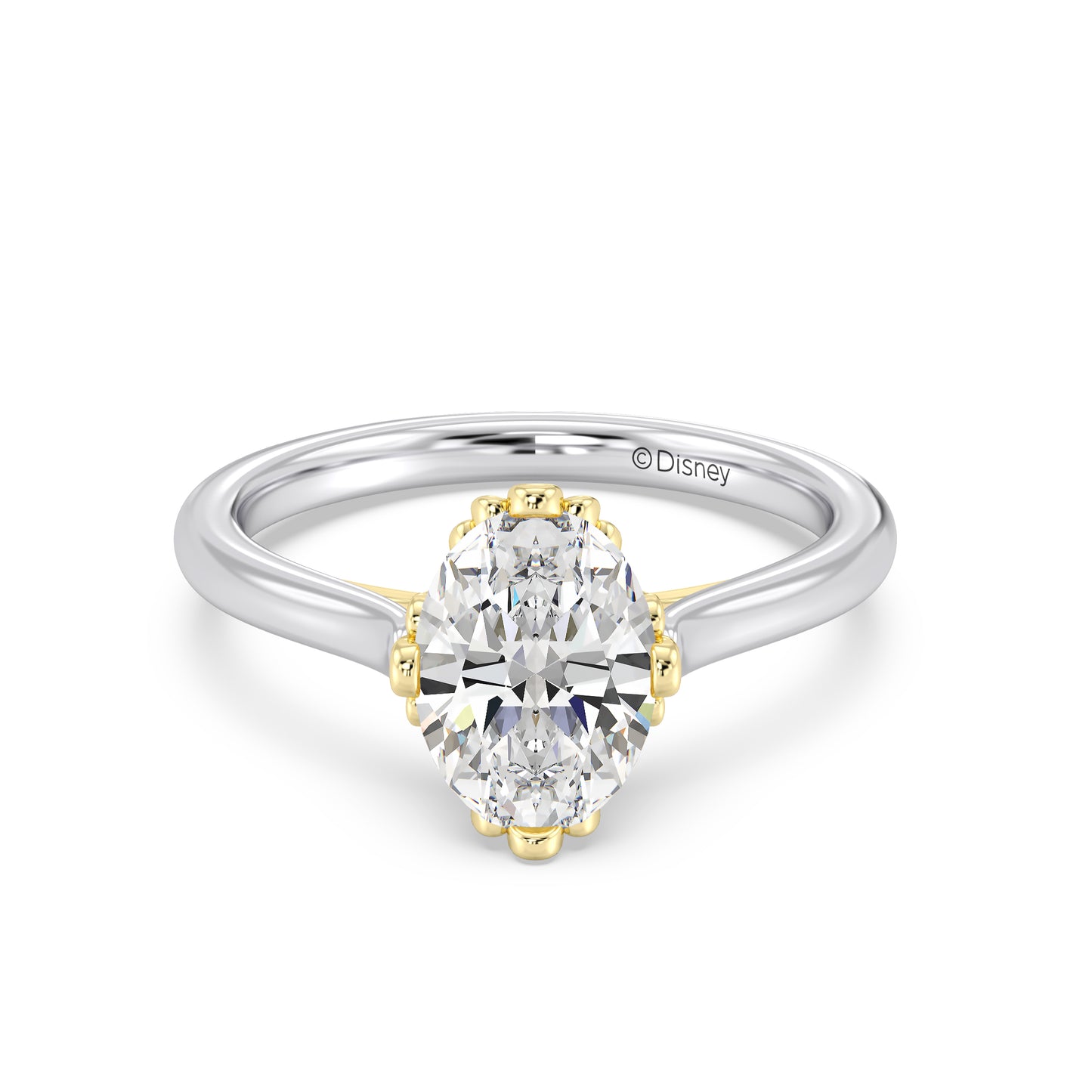Enchanted Star Lab Grown Diamond With 14K Gold, Disney’s Ariel Bezel Engagement Ring