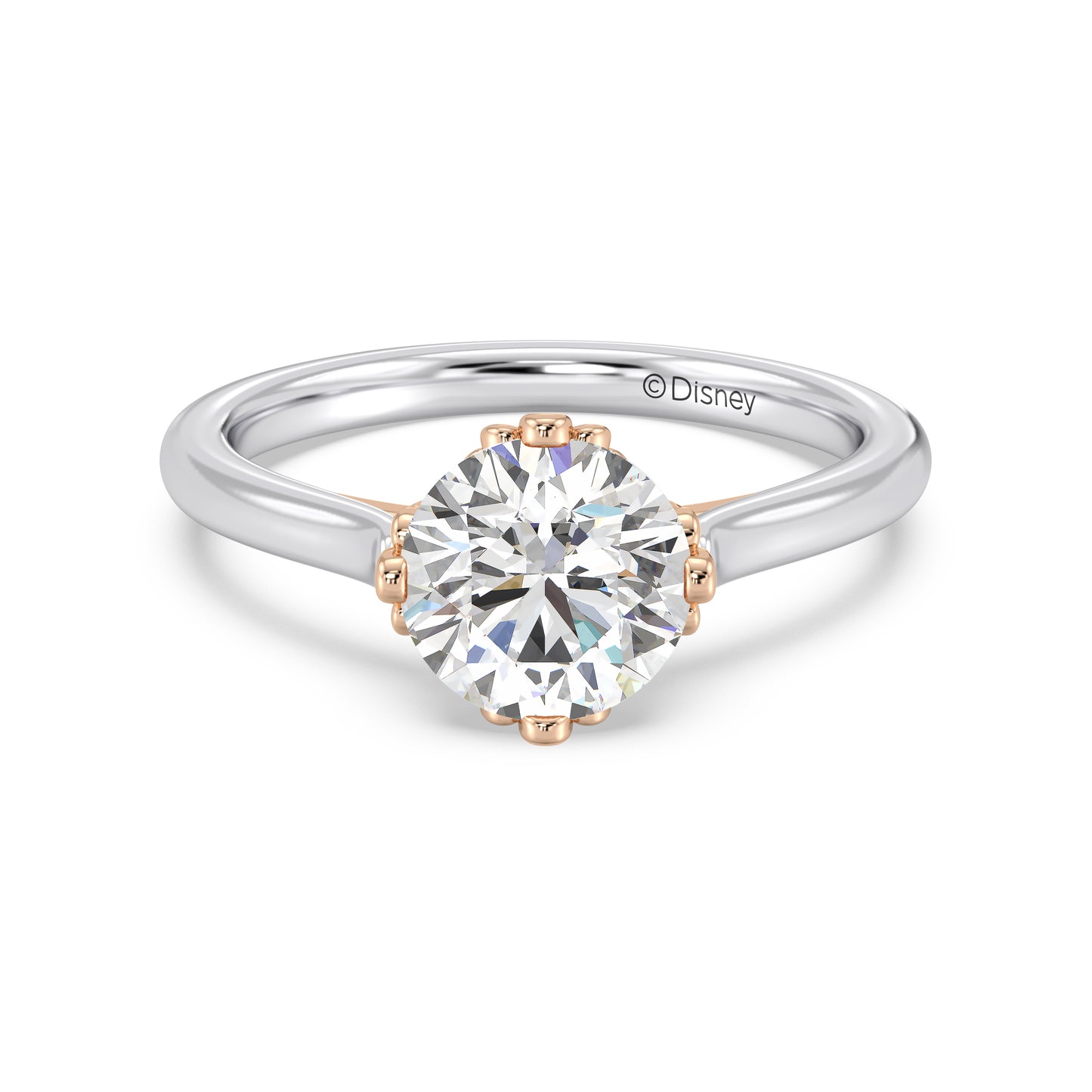 Enchanted Star Lab Grown Diamond With 14K Gold, Disney’s Ariel Bezel Engagement Ring