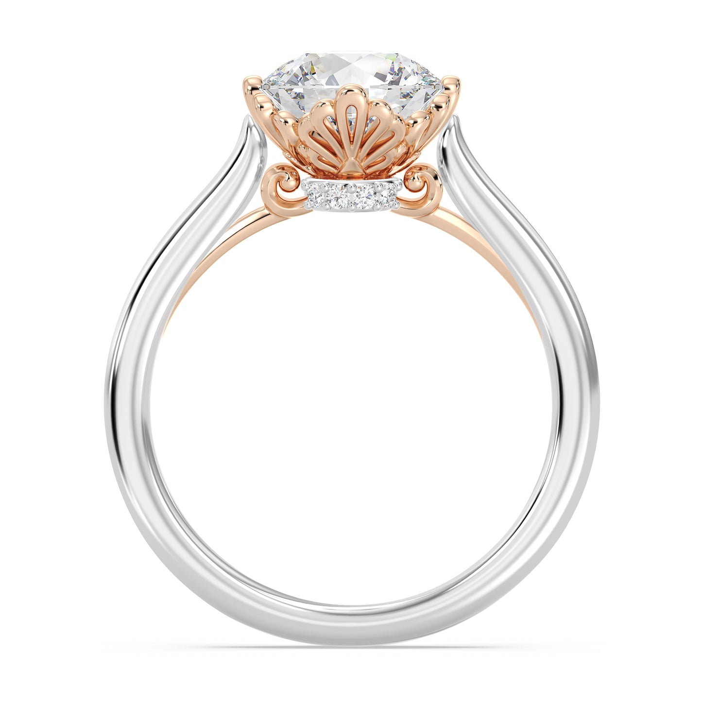 Enchanted Star Lab Grown Diamond With 14K Gold, Disney’s Ariel Bezel Engagement Ring