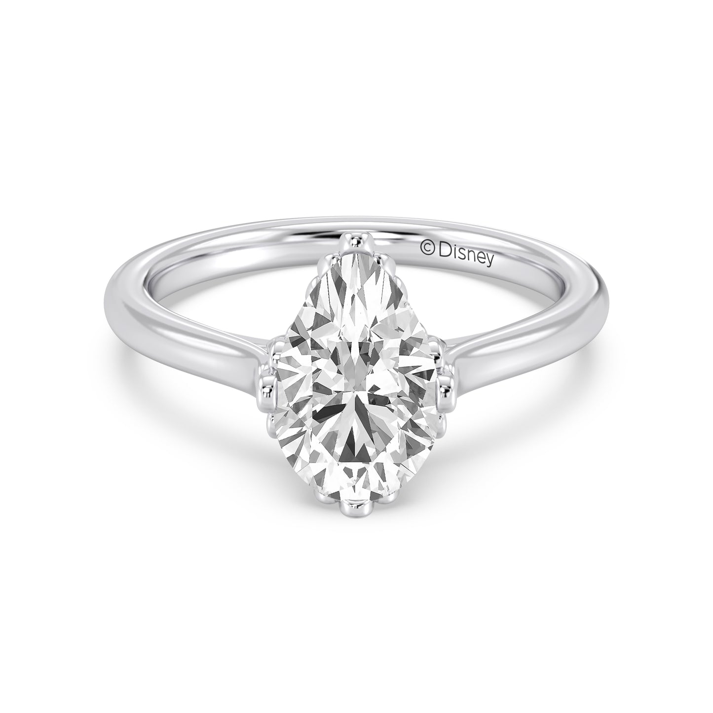 Enchanted Star Lab Grown Diamond With 14K Gold, Disney’s Ariel Bezel Engagement Ring