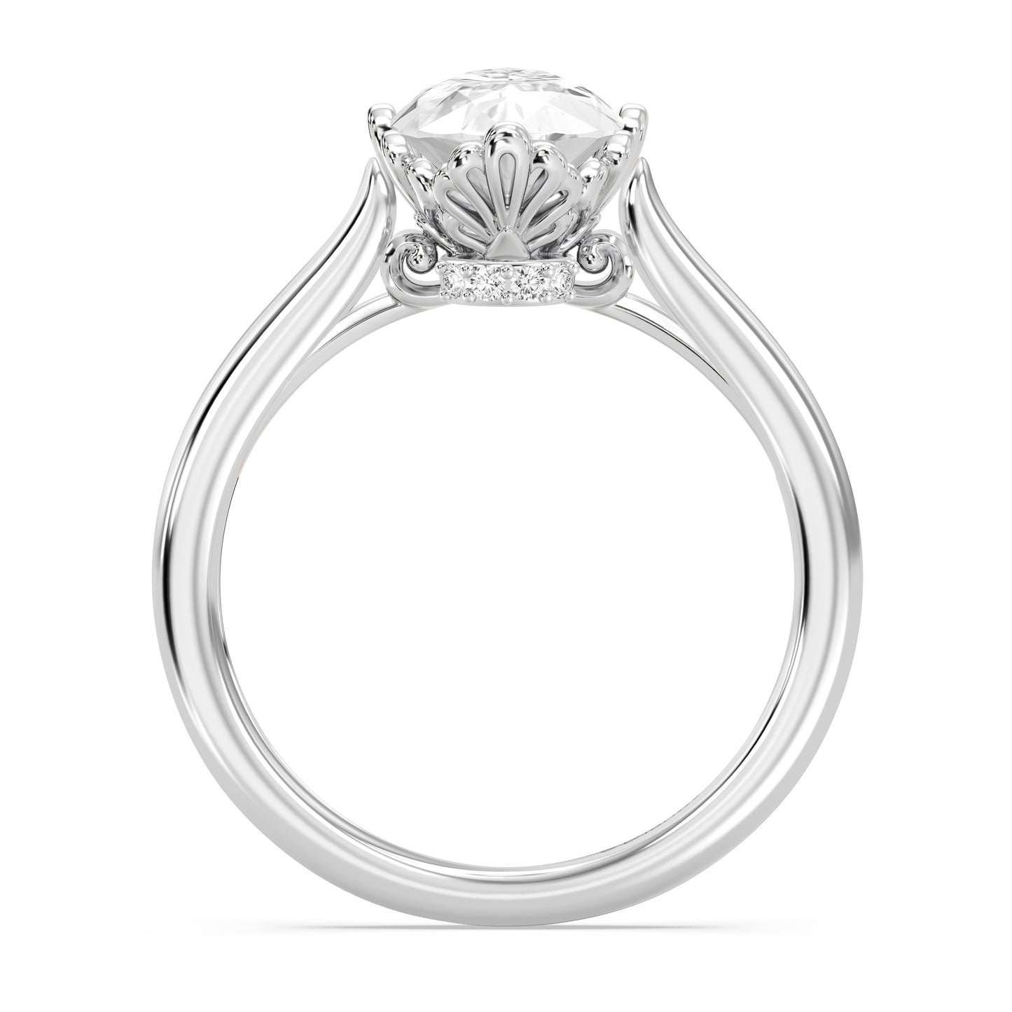 Enchanted Star Lab Grown Diamond With 14K Gold, Disney’s Ariel Bezel Engagement Ring