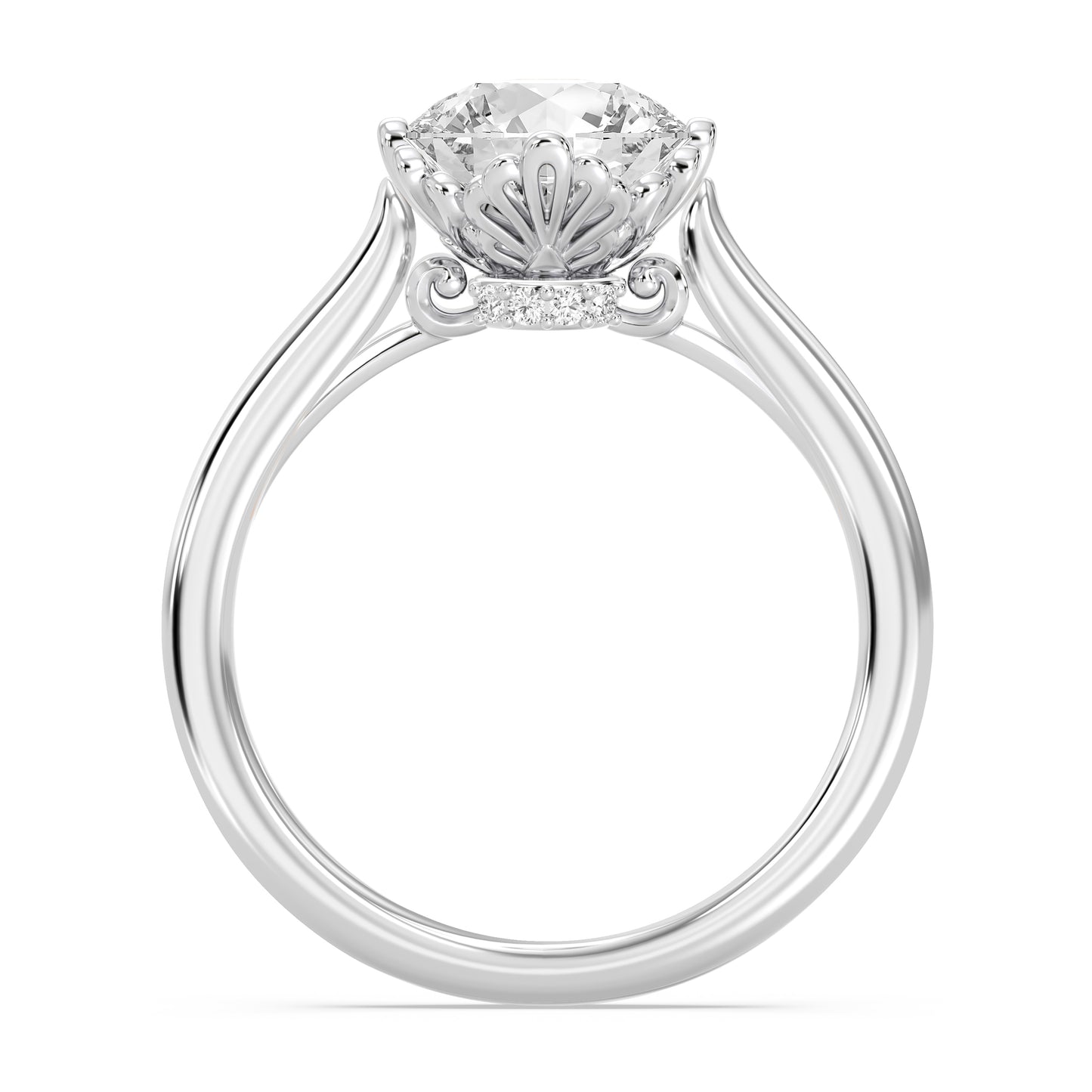 Enchanted Star Lab Grown Diamond With 14K Gold, Disney’s Ariel Bezel Engagement Ring