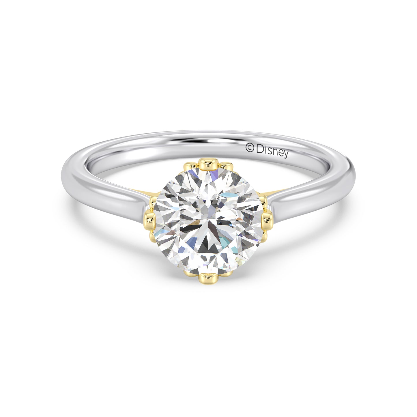 Enchanted Star Lab Grown Diamond With 14K Gold, Disney’s Ariel Bezel Engagement Ring