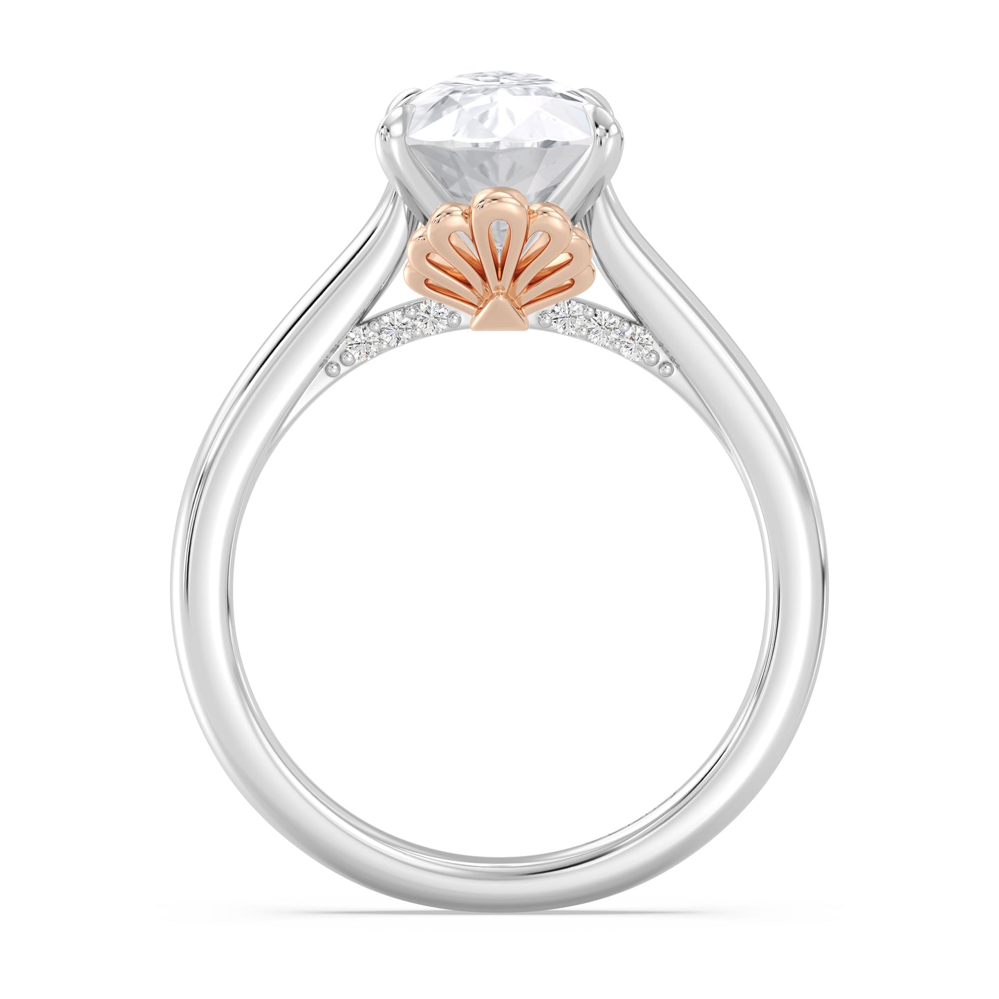 Enchanted Star Lab Grown Diamond With 14K Gold, Disney’s Ariel Solitaire Engagement Ring