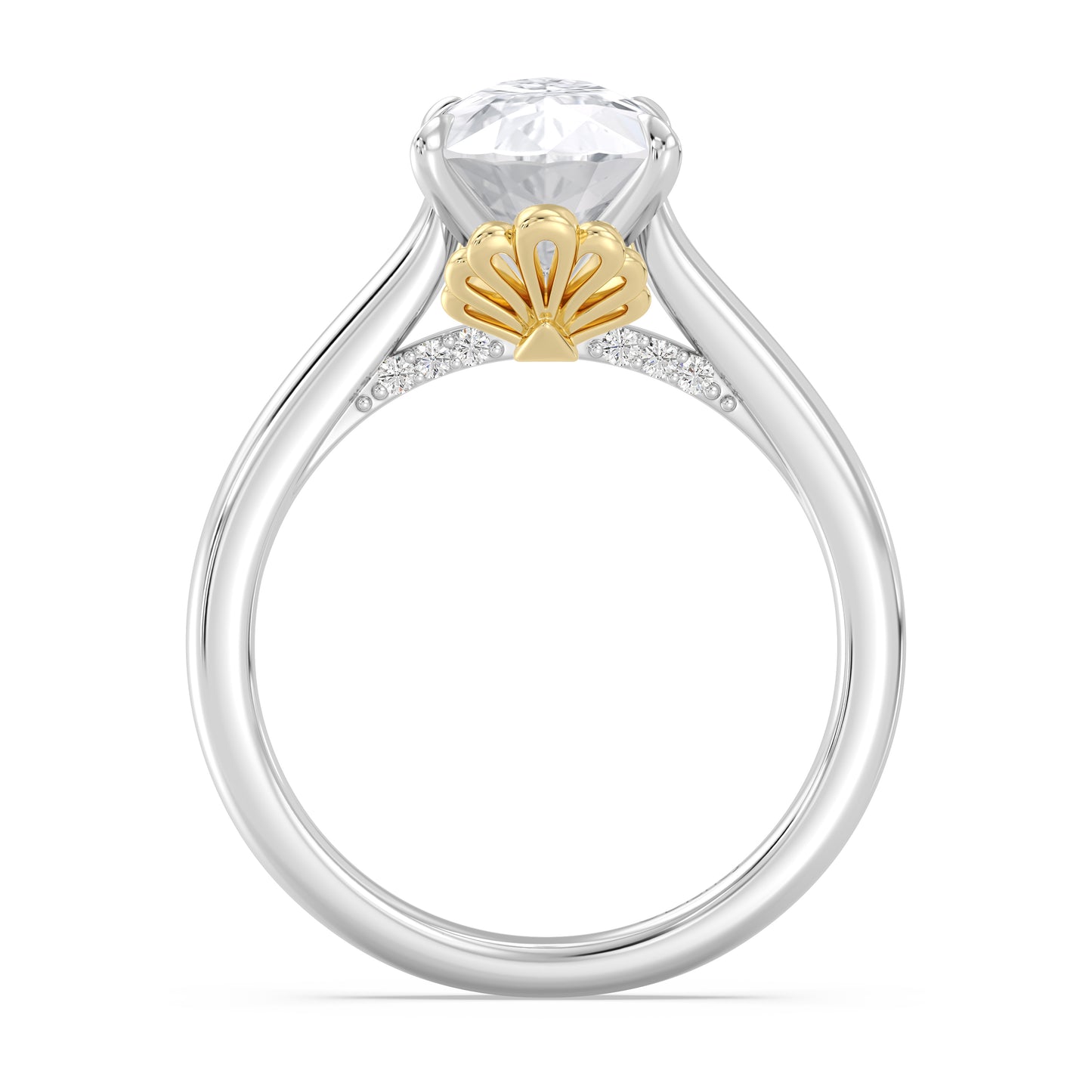 Enchanted Star Lab Grown Diamond With 14K Gold, Disney’s Ariel Solitaire Engagement Ring