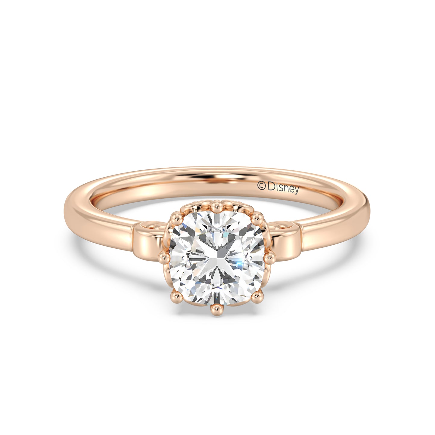 Enchanted Star Lab Grown Diamond With 14K Gold, Disney’s Cinderella Solitaire Carriage Engagement Ring