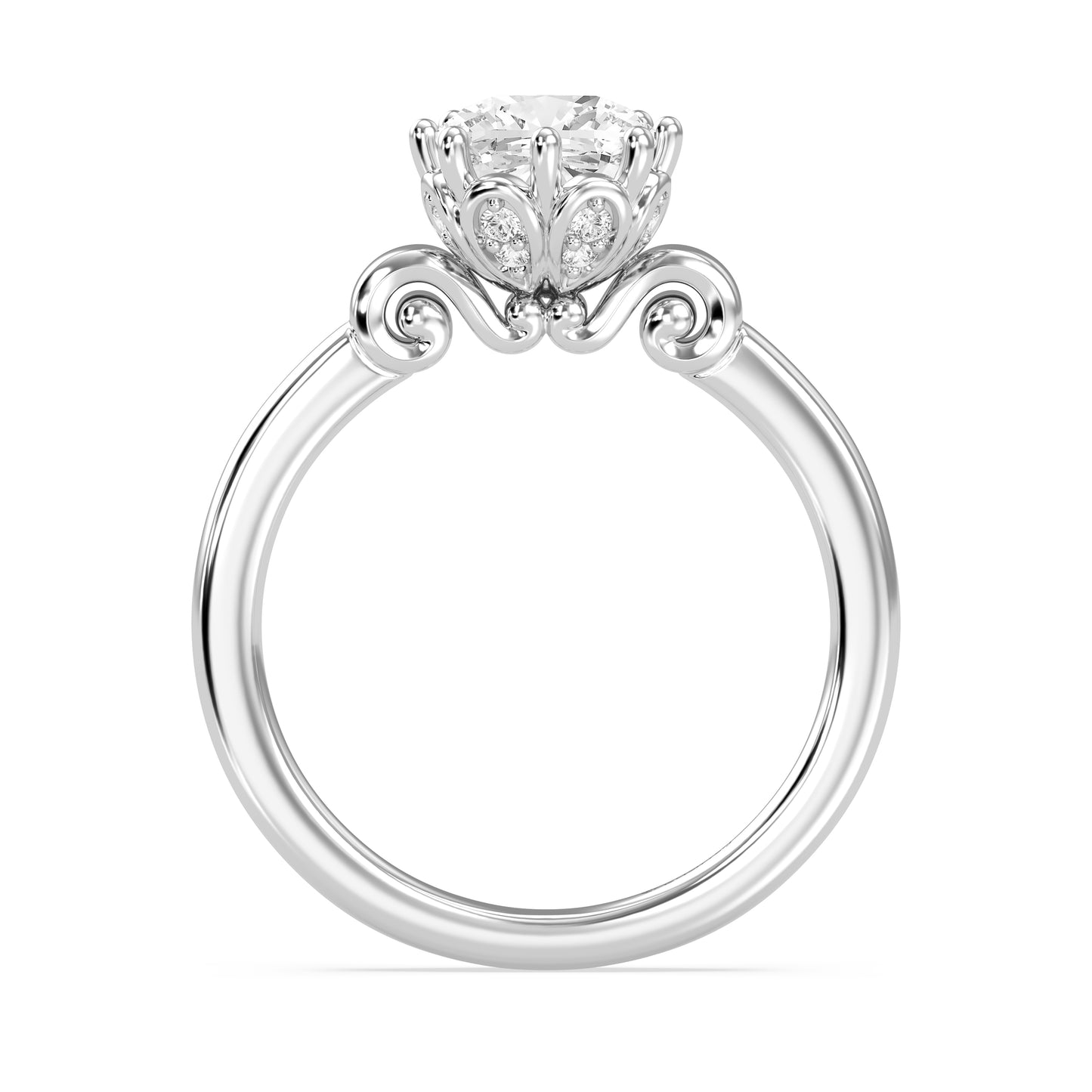 Enchanted Star Lab Grown Diamond With 14K Gold, Disney’s Cinderella Solitaire Carriage Engagement Ring