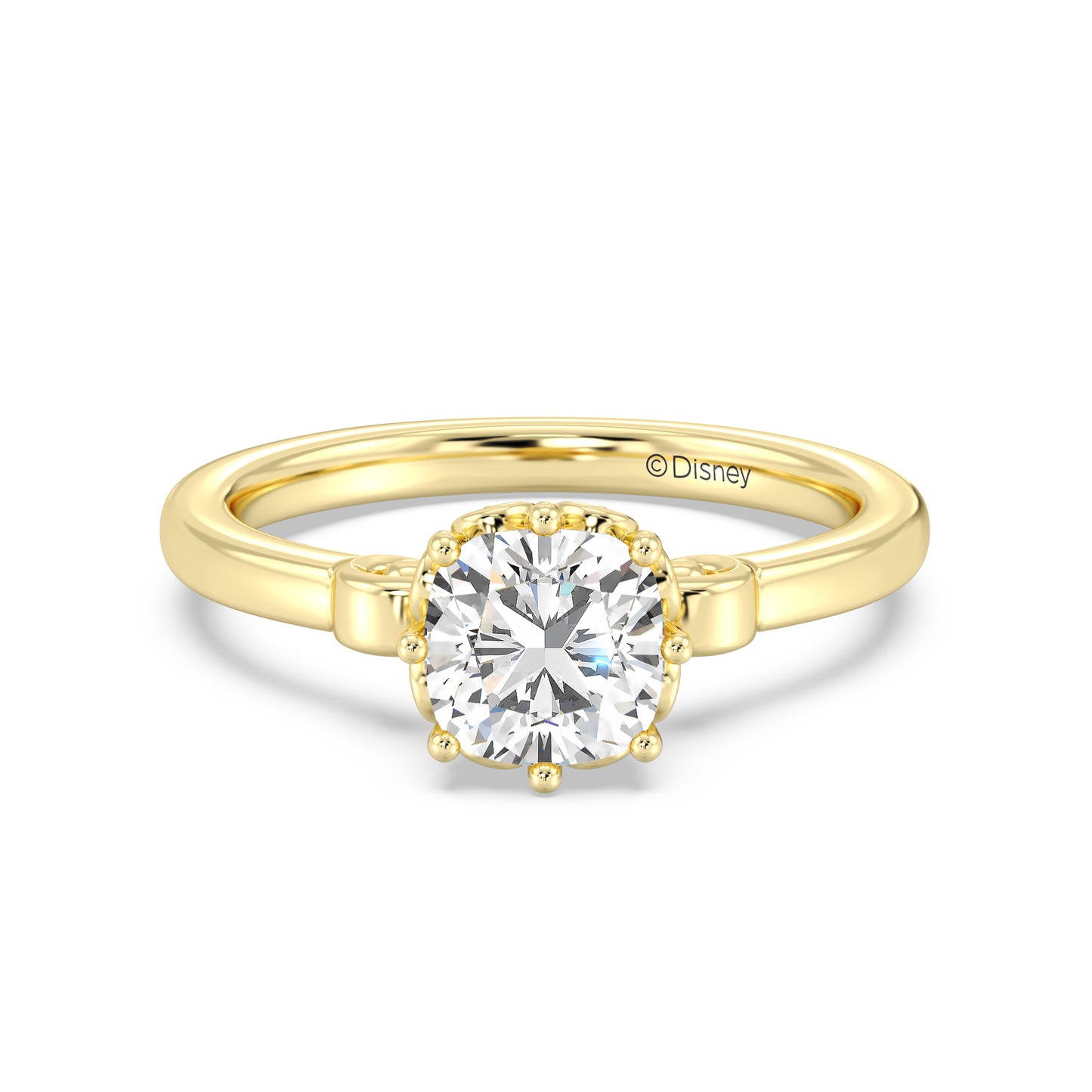 Enchanted Star Lab Grown Diamond With 14K Gold, Disney’s Cinderella Solitaire Carriage Engagement Ring