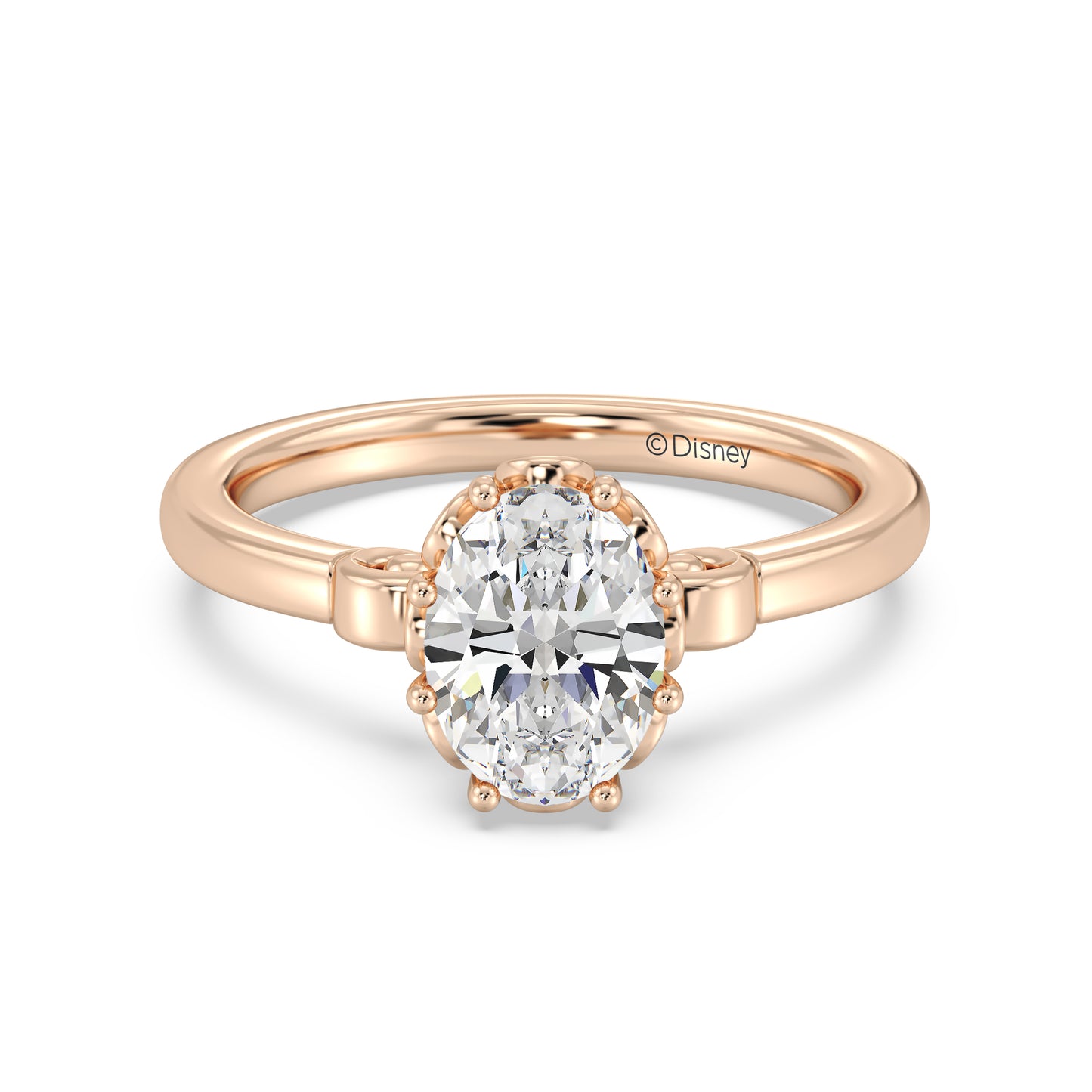 Enchanted Star Lab Grown Diamond With 14K Gold, Disney’s Cinderella Solitaire Carriage Engagement Ring