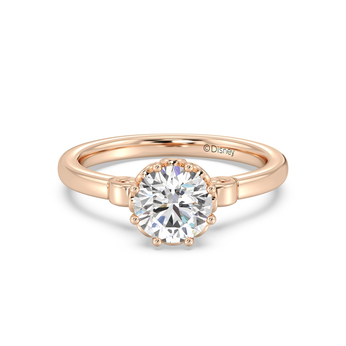 Enchanted Star Lab Grown Diamond With 14K Gold, Disney’s Cinderella Solitaire Carriage Engagement Ring