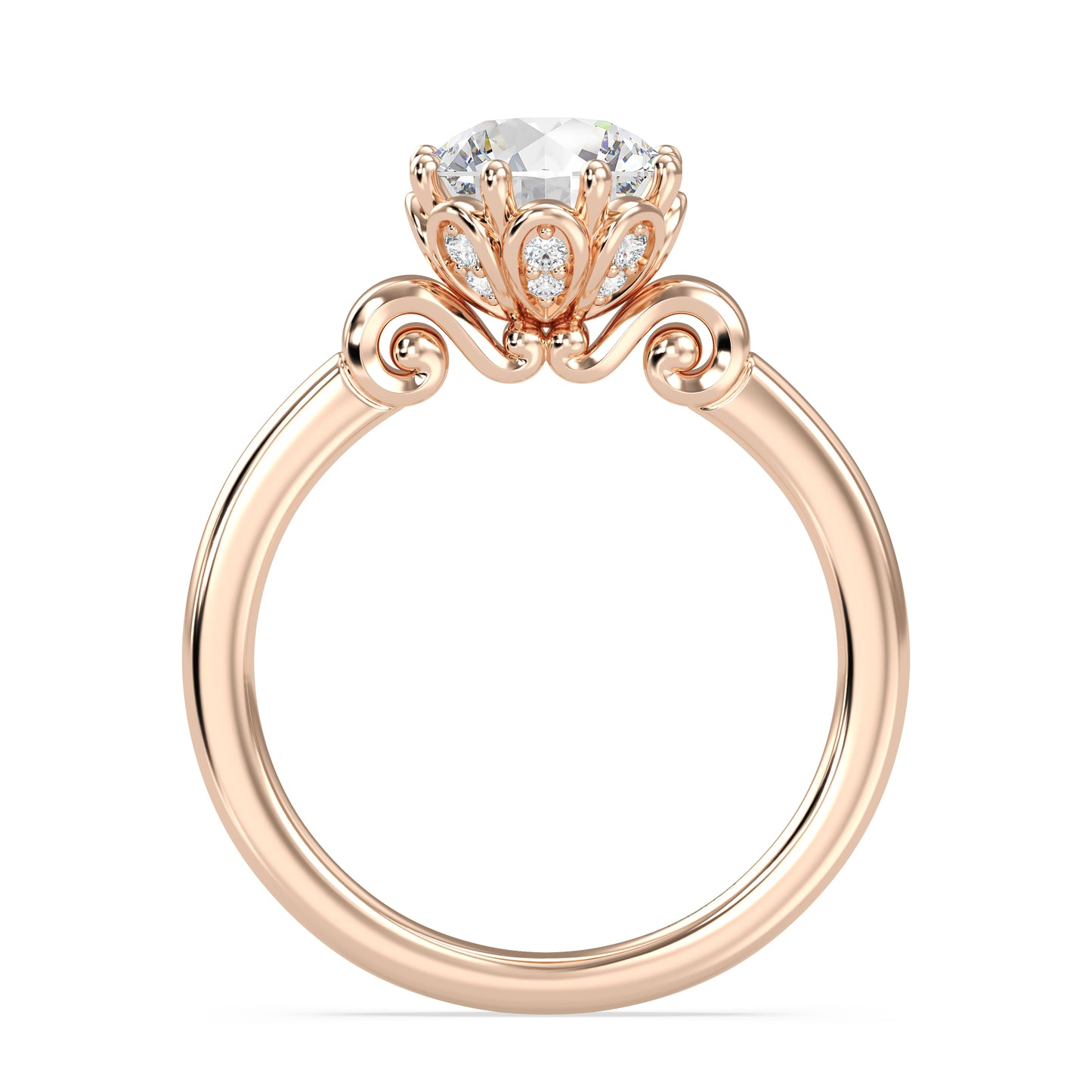 Enchanted Star Lab Grown Diamond With 14K Gold, Disney’s Cinderella Solitaire Carriage Engagement Ring