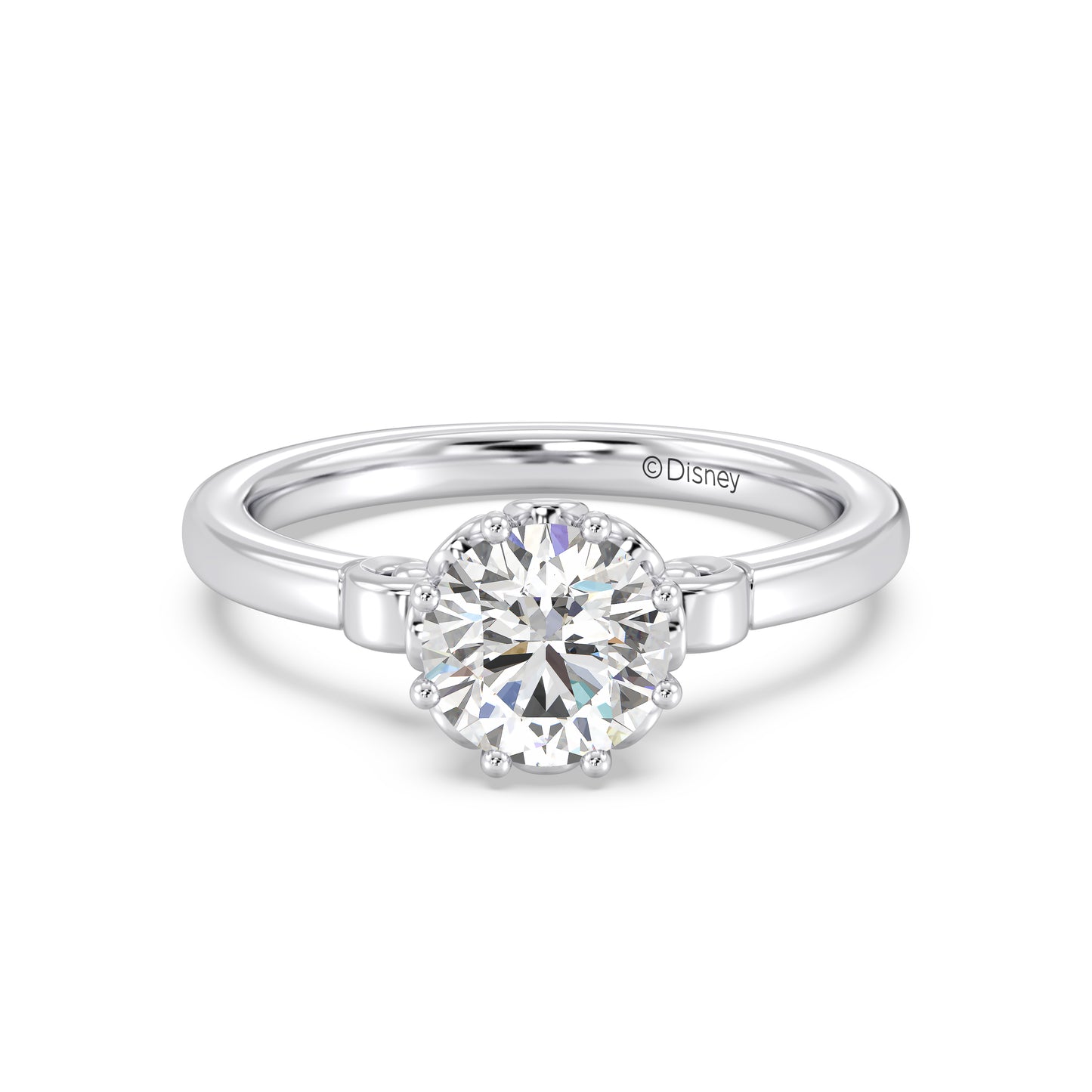 Enchanted Star Lab Grown Diamond With 14K Gold, Disney’s Cinderella Solitaire Carriage Engagement Ring