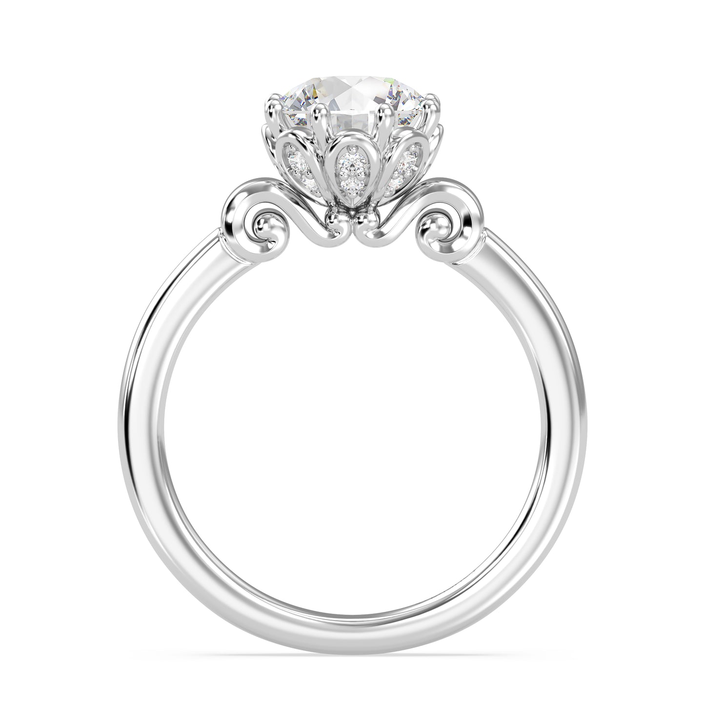 Enchanted Star Lab Grown Diamond With 14K Gold, Disney’s Cinderella Solitaire Carriage Engagement Ring