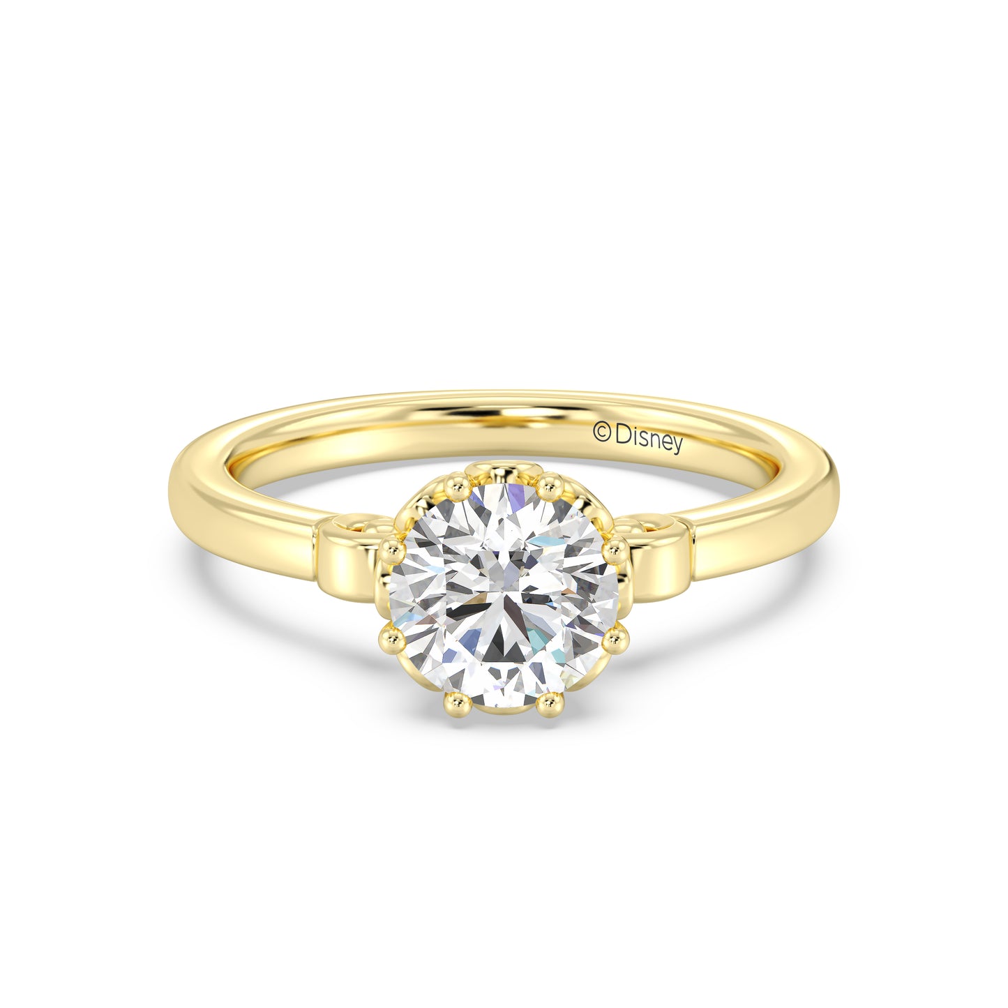 Enchanted Star Lab Grown Diamond With 14K Gold, Disney’s Cinderella Solitaire Carriage Engagement Ring