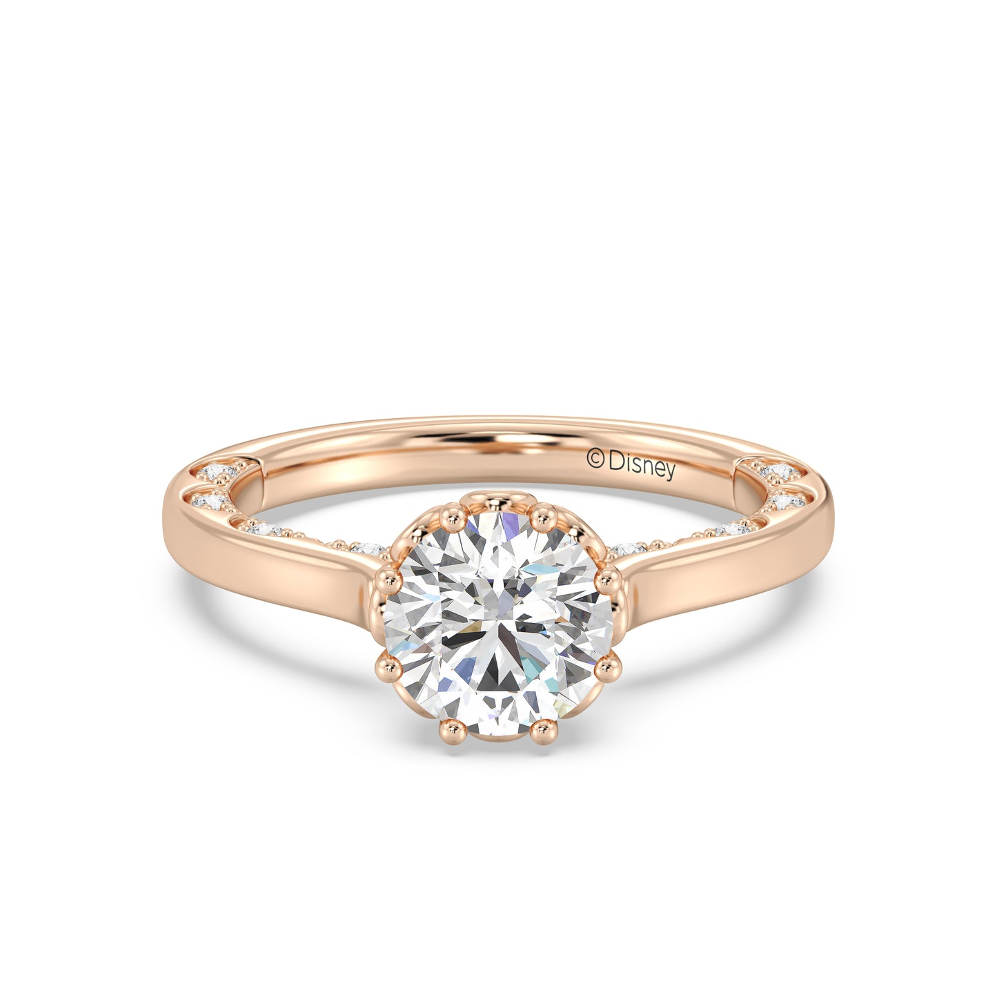 Enchanted Star Lab Grown Diamond With 14K Gold, Disney’s Cinderella Solitaire Engagement Ring