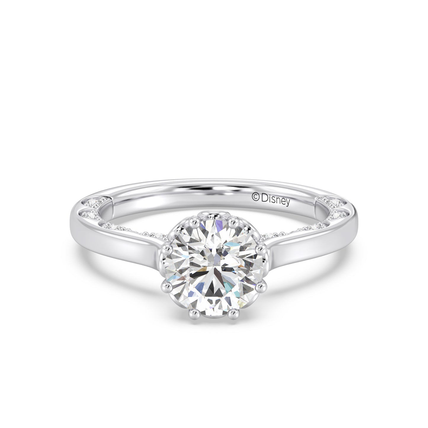 Enchanted Star Lab Grown Diamond With 14K Gold, Disney’s Cinderella Solitaire Engagement Ring