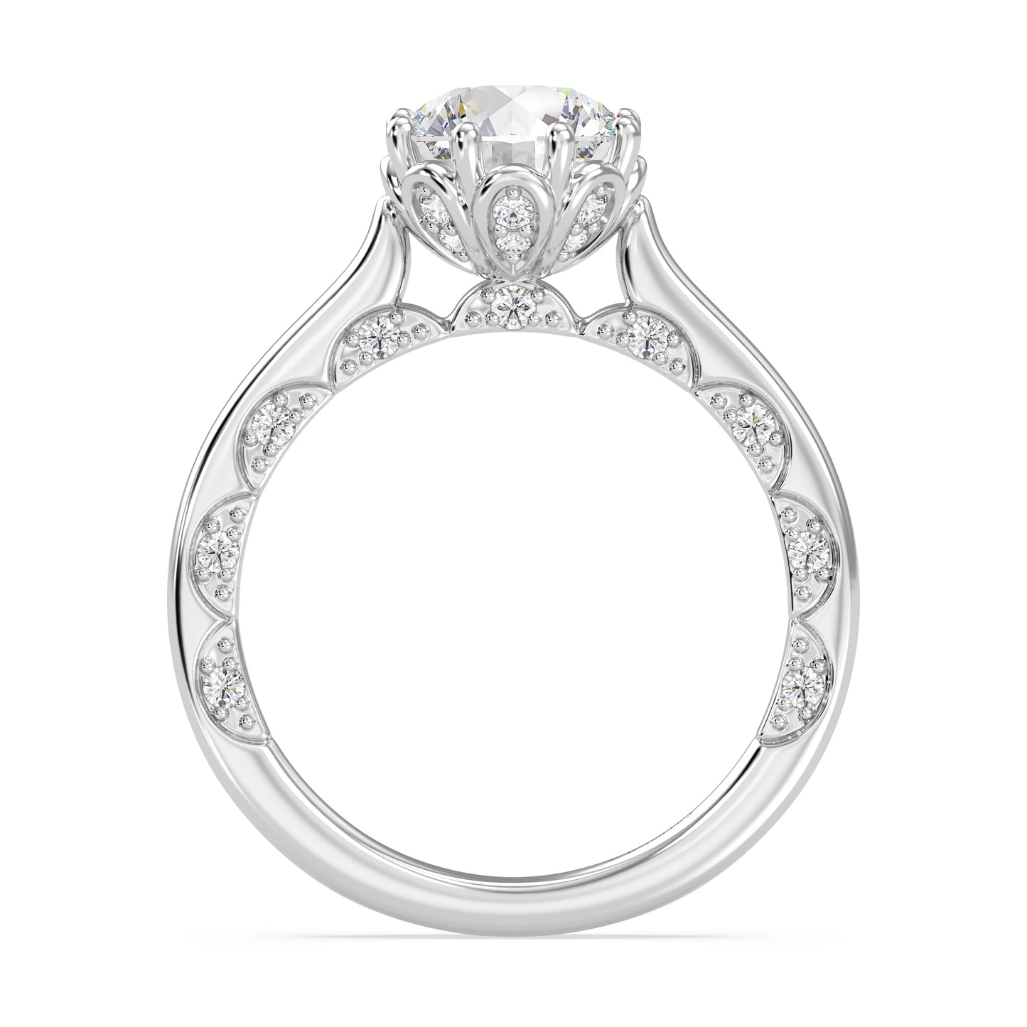 Enchanted Star Lab Grown Diamond With 14K Gold, Disney’s Cinderella Solitaire Engagement Ring