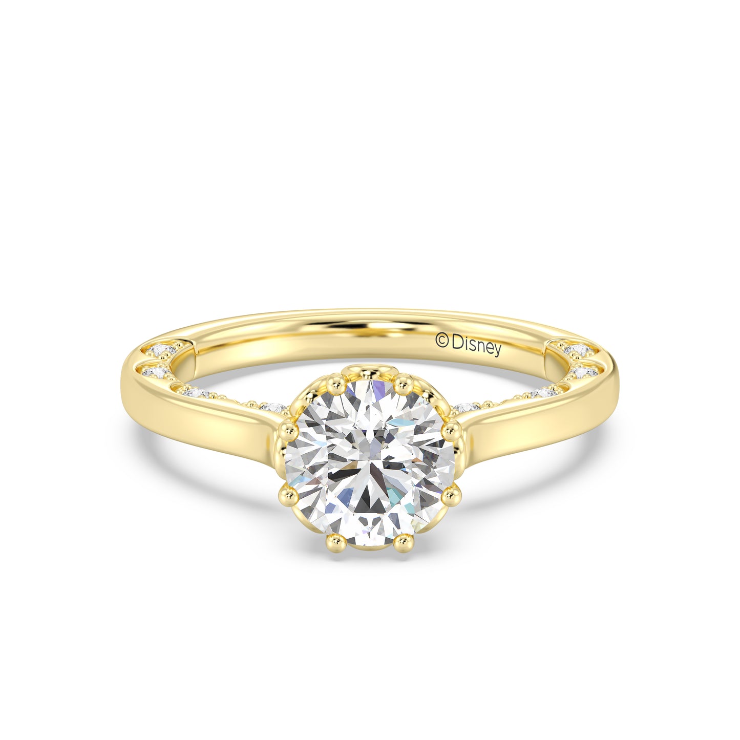 Enchanted Star Lab Grown Diamond With 14K Gold, Disney’s Cinderella Solitaire Engagement Ring