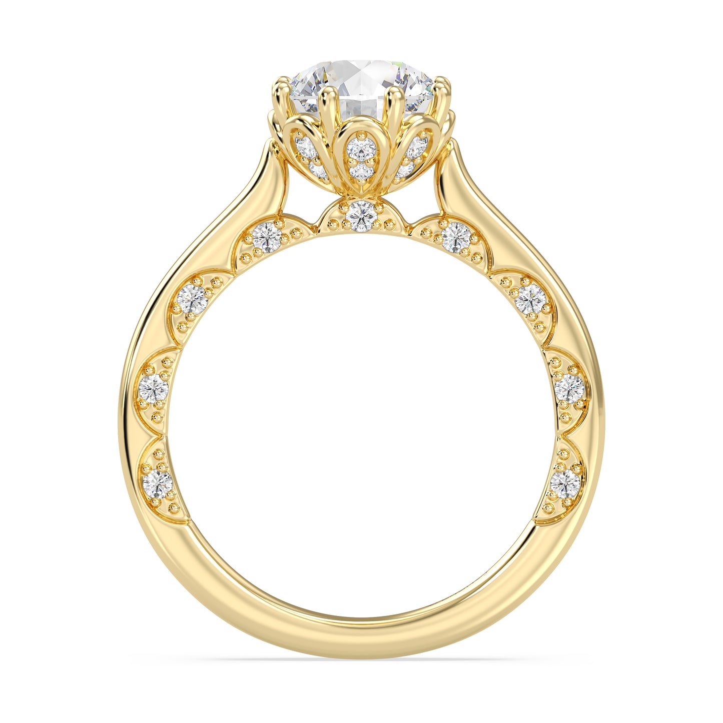 Enchanted Star Lab Grown Diamond With 14K Gold, Disney’s Cinderella Solitaire Engagement Ring