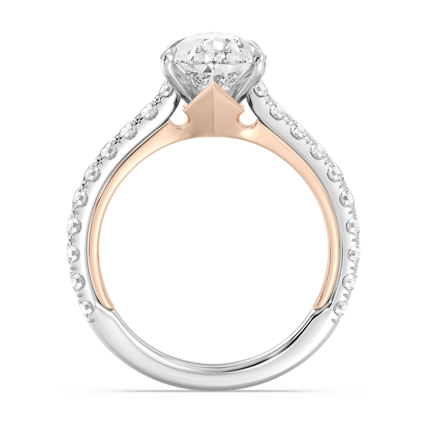 Enchanted Star Lab grown Diamond And 14k Gold Disney Princess Aurora Tiara Pavé Engagement Ring