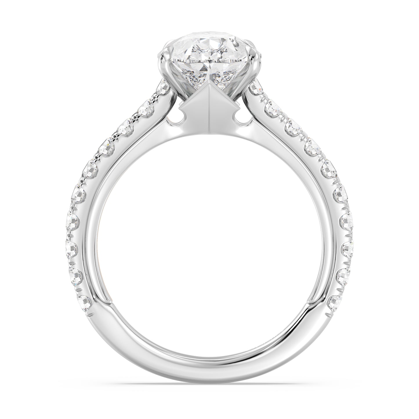 Enchanted Star Lab grown Diamond And 14k Gold Disney Princess Aurora Tiara Pavé Engagement Ring