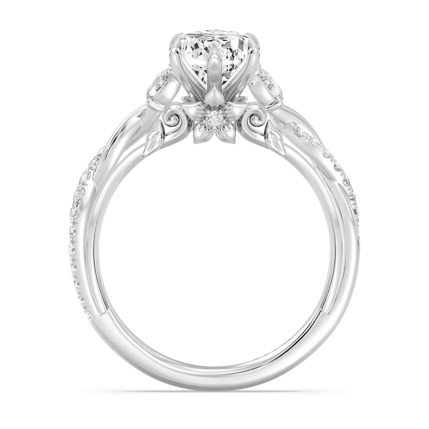 Enchanted Star Lab Grown Diamond And 14K Gold Disney Princess Rapunzel Twist Engagement Ring
