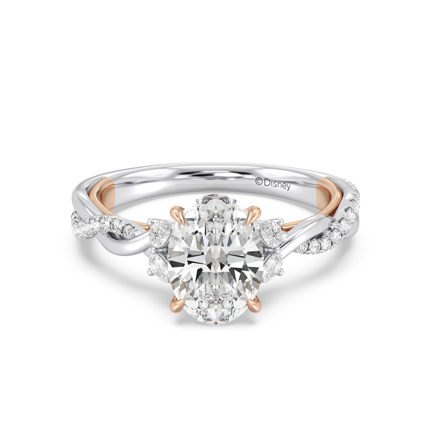 Enchanted Star Lab Grown Diamond And 14K Gold Disney Princess Rapunzel Twist Engagement Ring