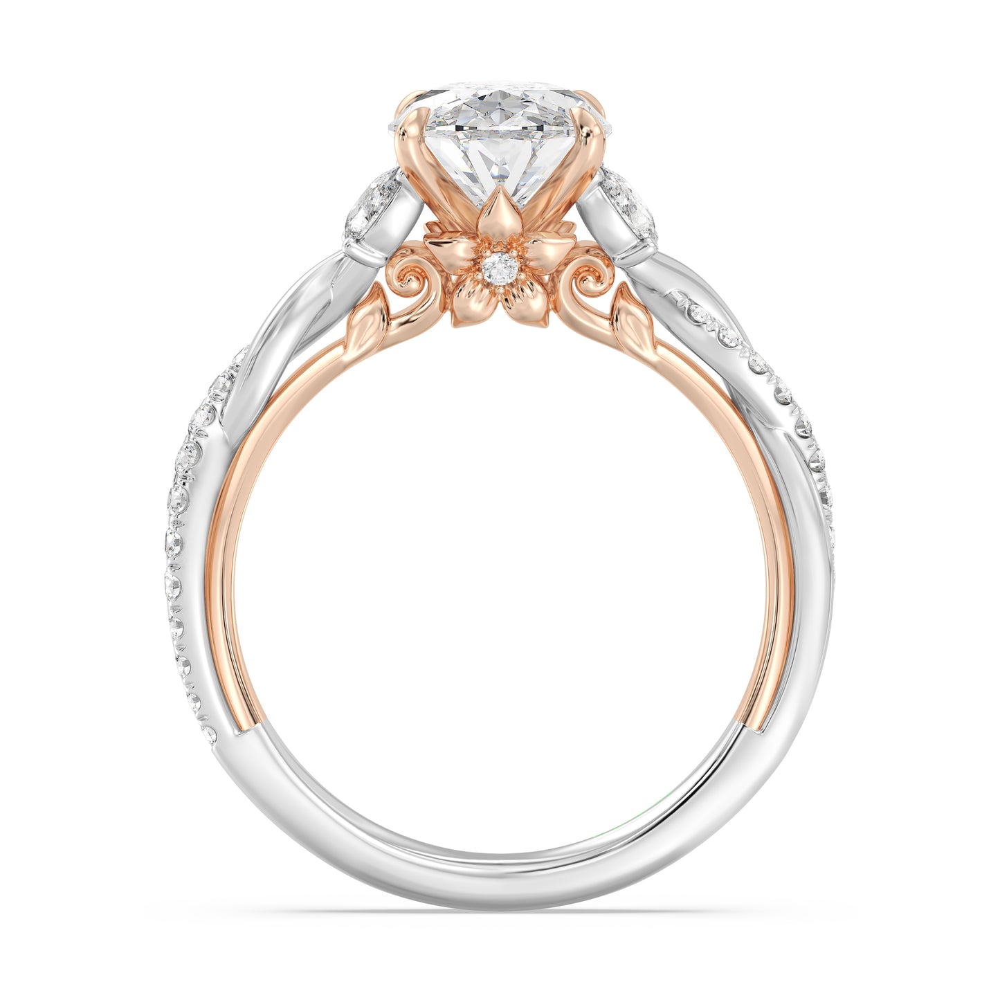 Enchanted Star Lab Grown Diamond And 14K Gold Disney Princess Rapunzel Twist Engagement Ring