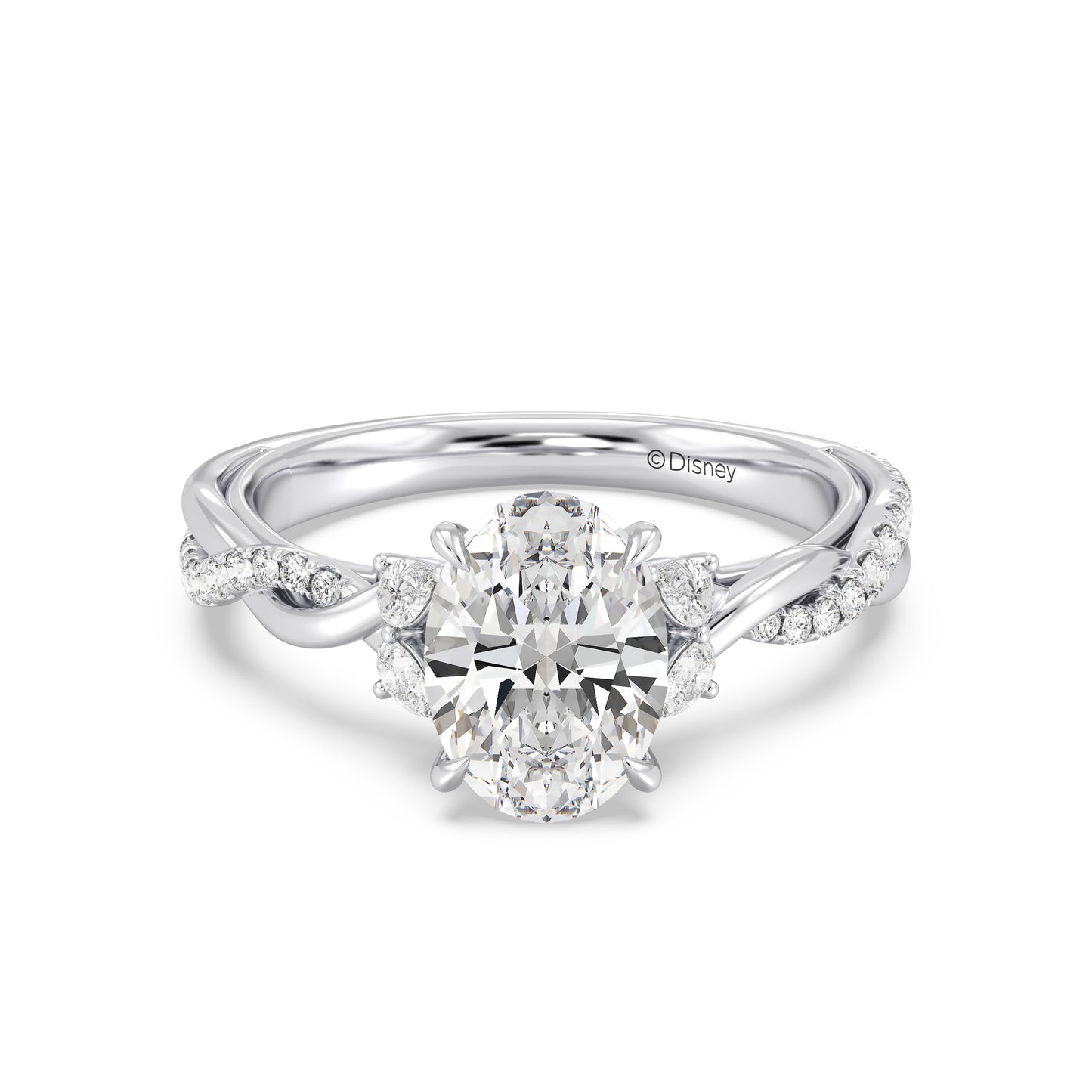 Enchanted Star Lab Grown Diamond And 14K Gold Disney Princess Rapunzel Twist Engagement Ring