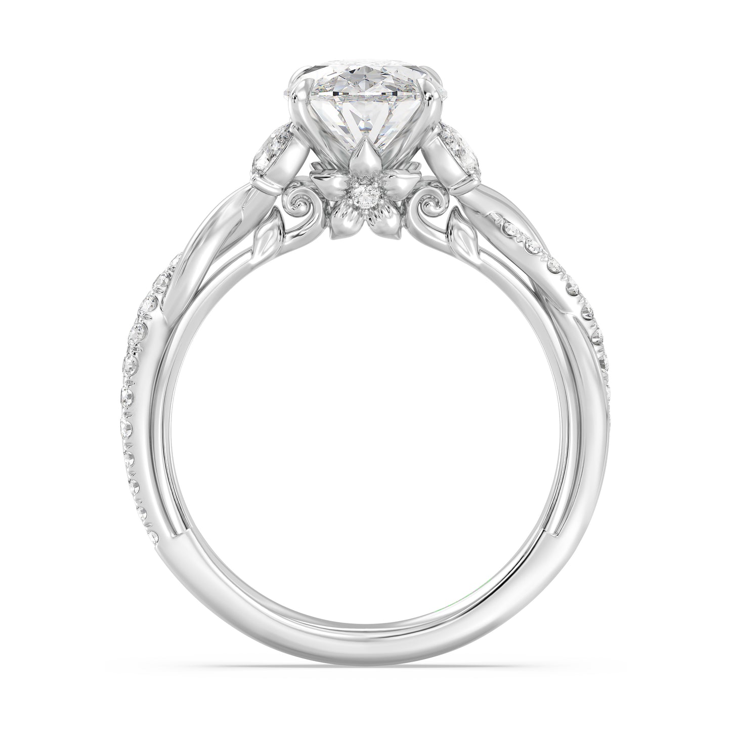 Enchanted Star Lab Grown Diamond And 14K Gold Disney Princess Rapunzel Twist Engagement Ring