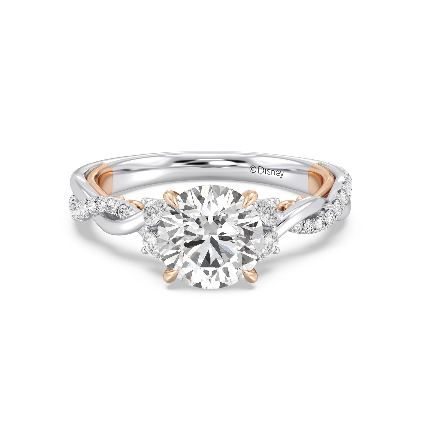 Enchanted Star Lab Grown Diamond And 14K Gold Disney Princess Rapunzel Twist Engagement Ring