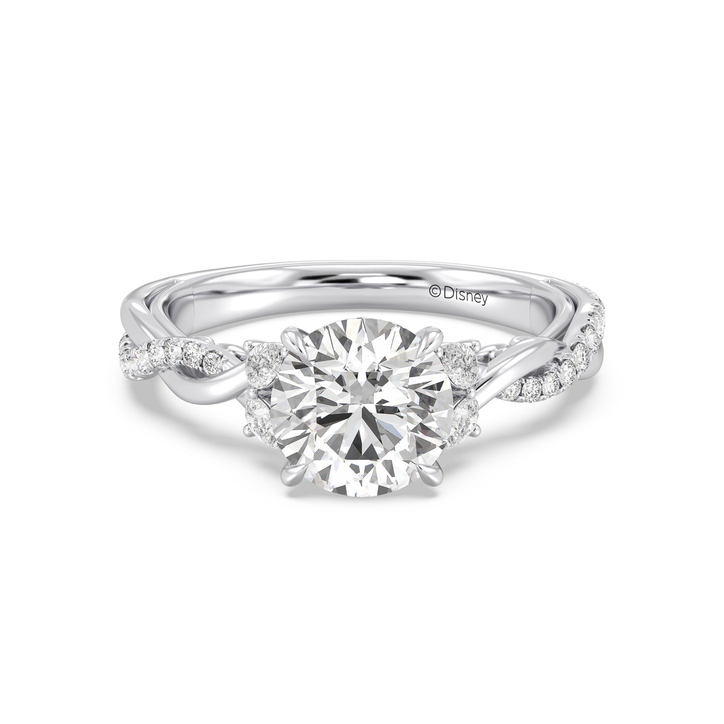 Enchanted Star Lab Grown Diamond And 14K Gold Disney Princess Rapunzel Twist Engagement Ring