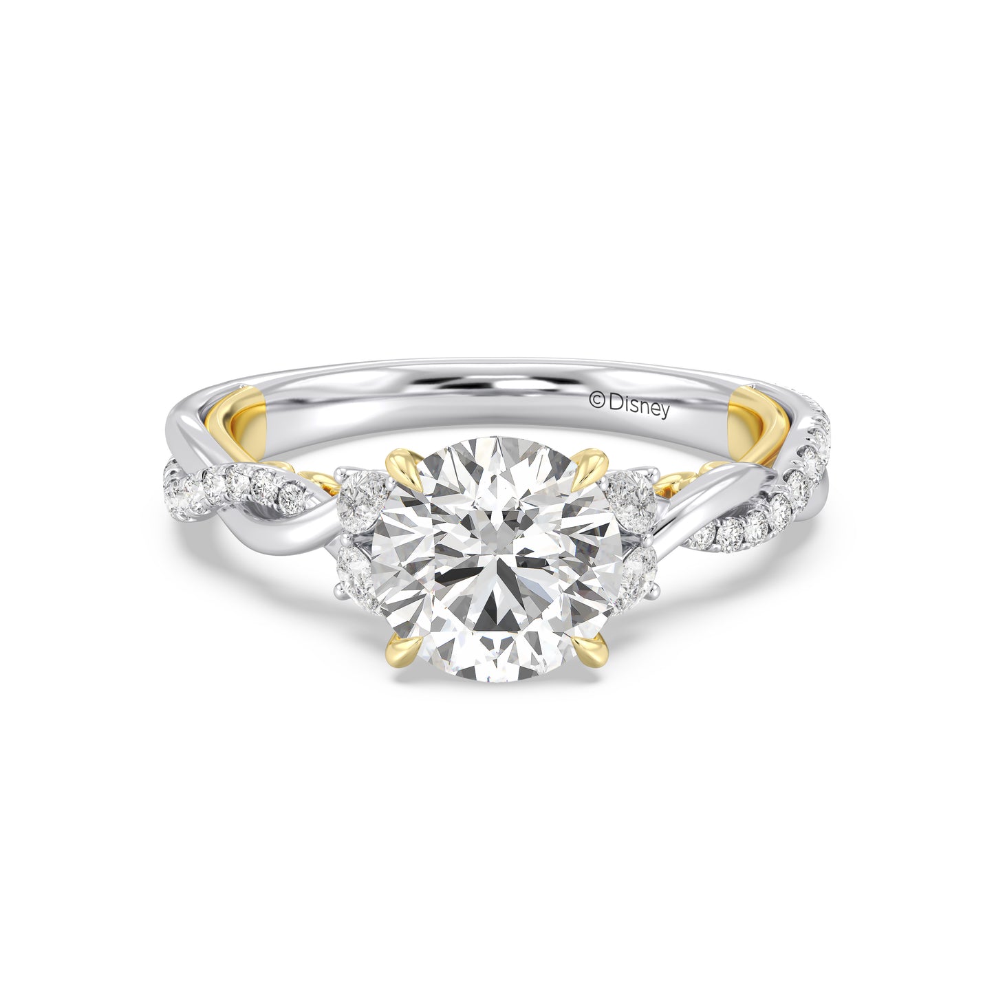 Enchanted Star Lab Grown Diamond And 14K Gold Disney Princess Rapunzel Twist Engagement Ring