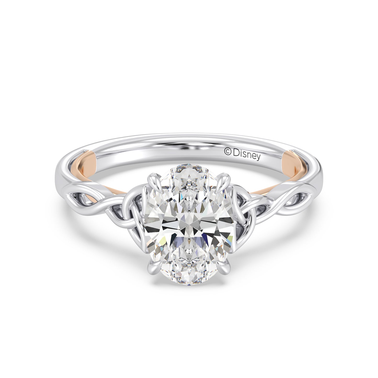 Enchanted Star Lab Grown Diamond And 14K Gold Disney Princess Merida Celtic Solitaire Engagement Ring