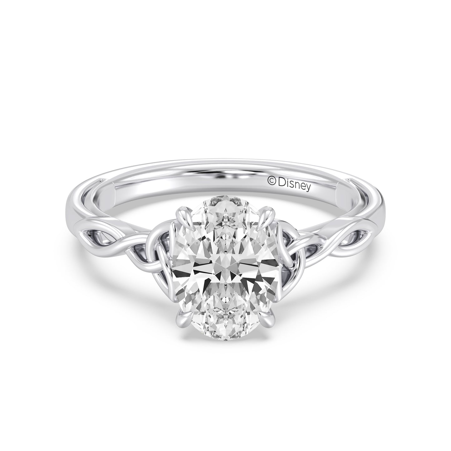 Enchanted Star Lab Grown Diamond And 14K Gold Disney Princess Merida Celtic Solitaire Engagement Ring