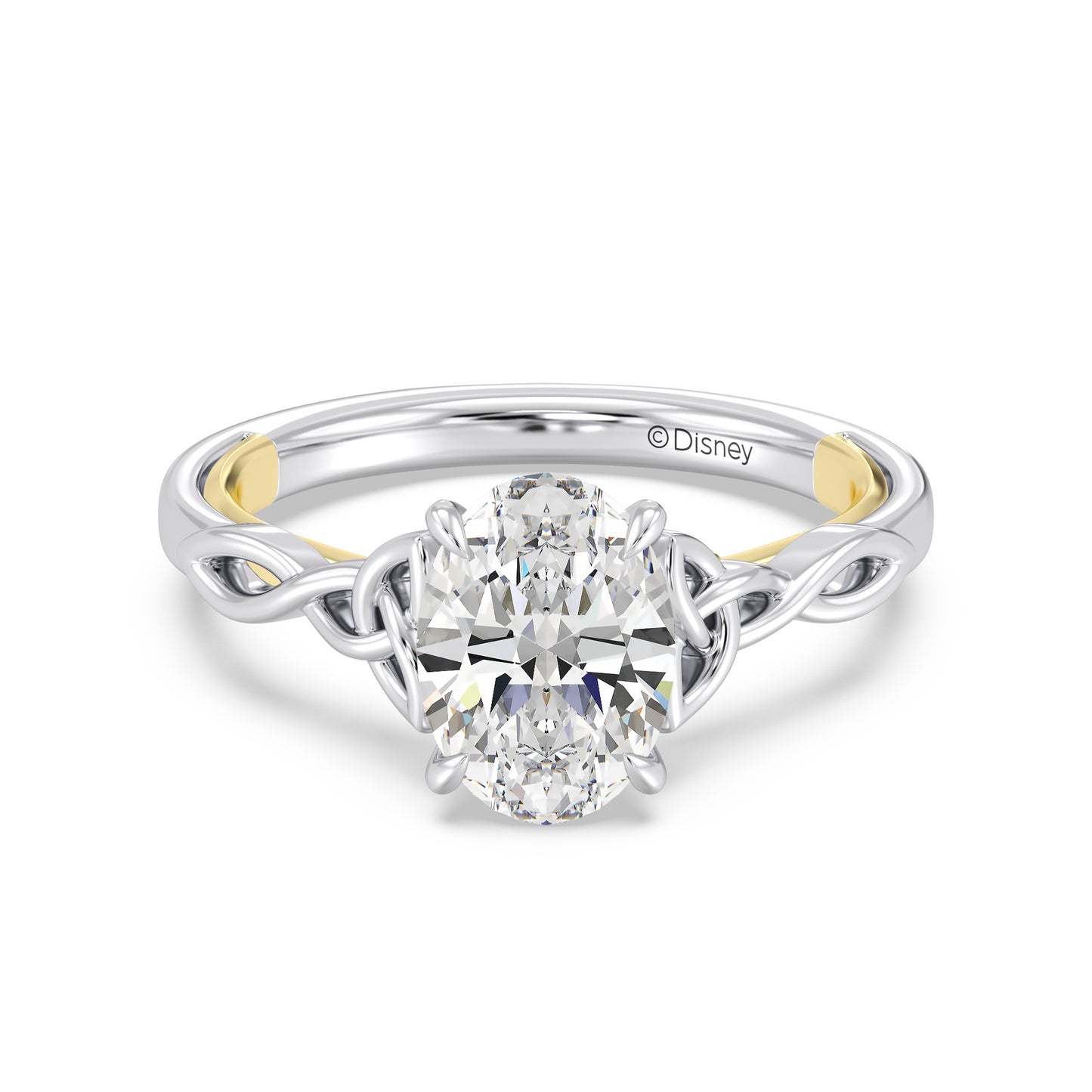 Enchanted Star Lab Grown Diamond And 14K Gold Disney Princess Merida Celtic Solitaire Engagement Ring