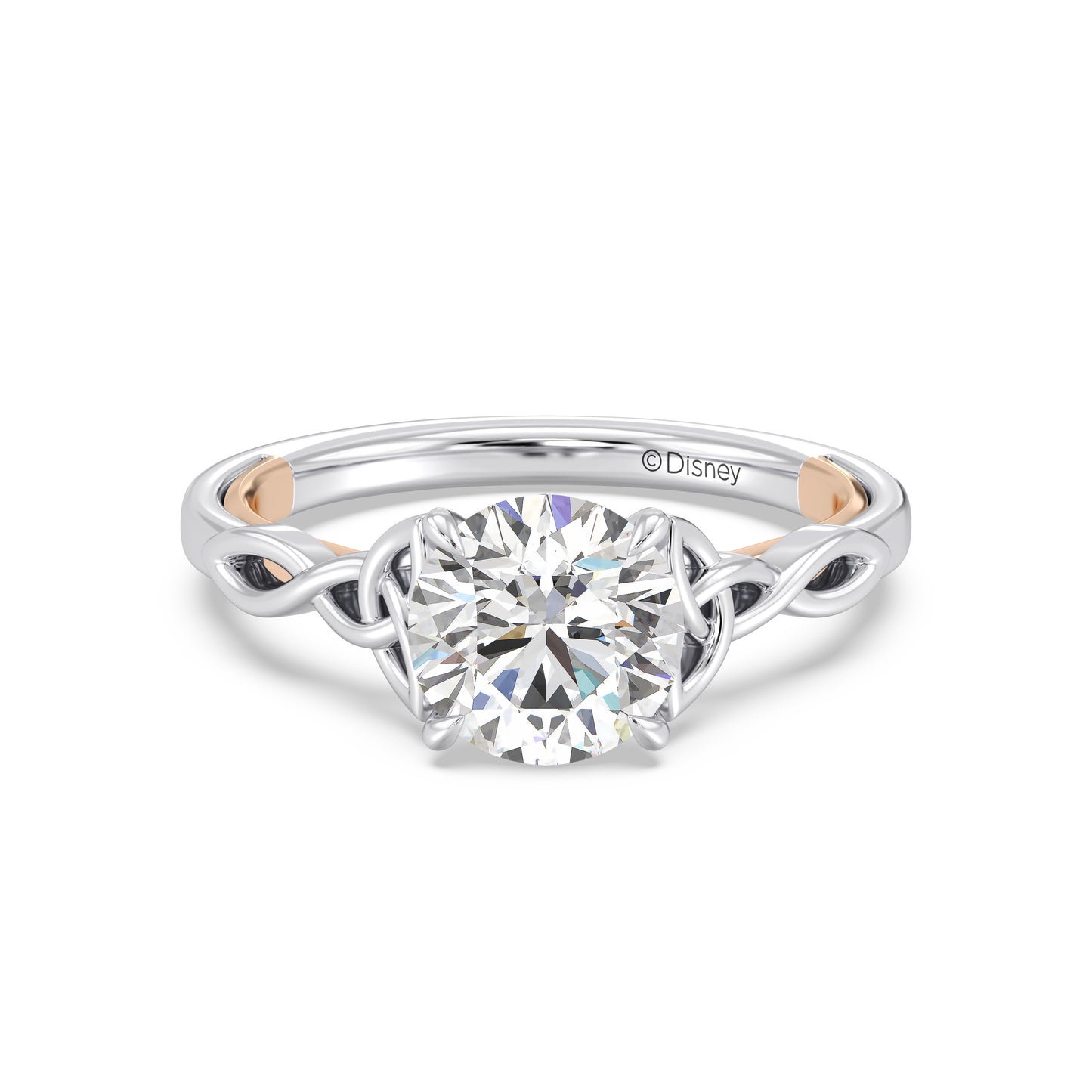 Enchanted Star Lab Grown Diamond And 14K Gold Disney Princess Merida Celtic Solitaire Engagement Ring