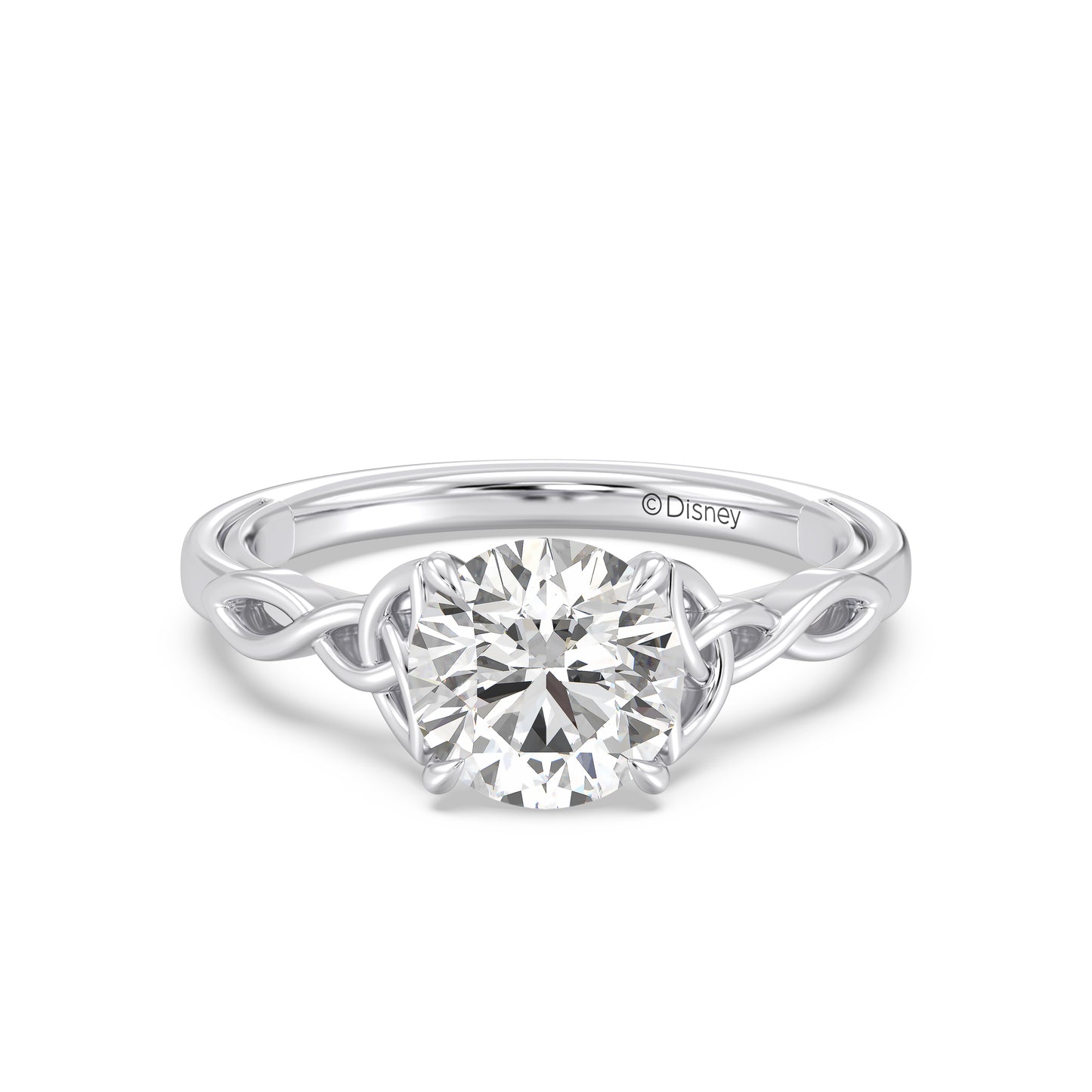 Enchanted Star Lab Grown Diamond And 14K Gold Disney Princess Merida Celtic Solitaire Engagement Ring