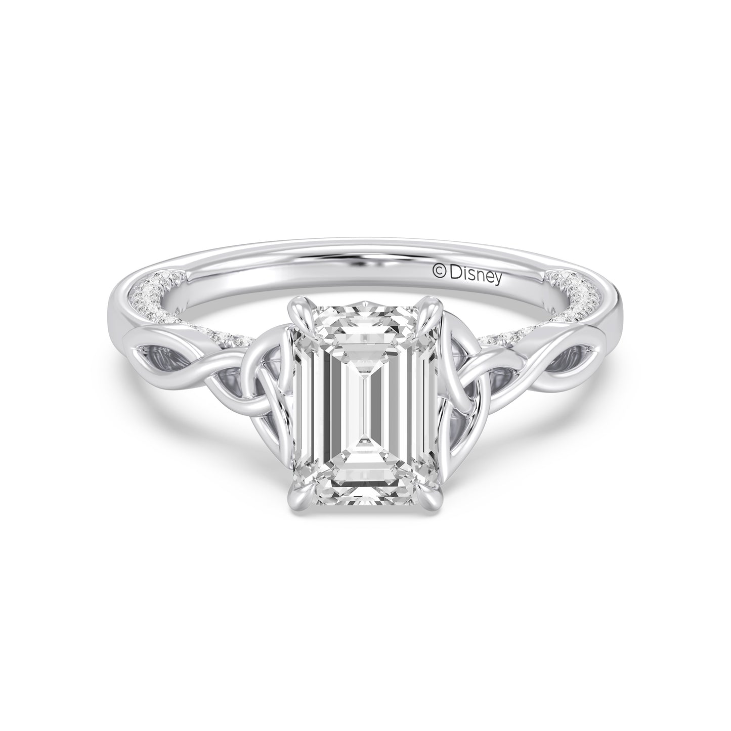 Enchanted Star Lab Grown Diamond And 14K Gold Merida Celtic Hidden Pavé Engagement Ring