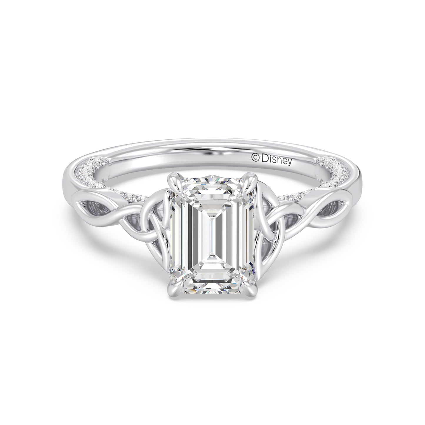 Enchanted Star Lab Grown Diamond And 14K Gold Merida Celtic Hidden Pavé Engagement Ring