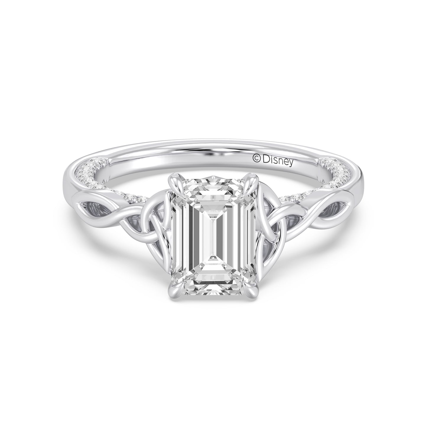 Enchanted Star Lab Grown Diamond And 14K Gold Merida Celtic Hidden Pavé Engagement Ring