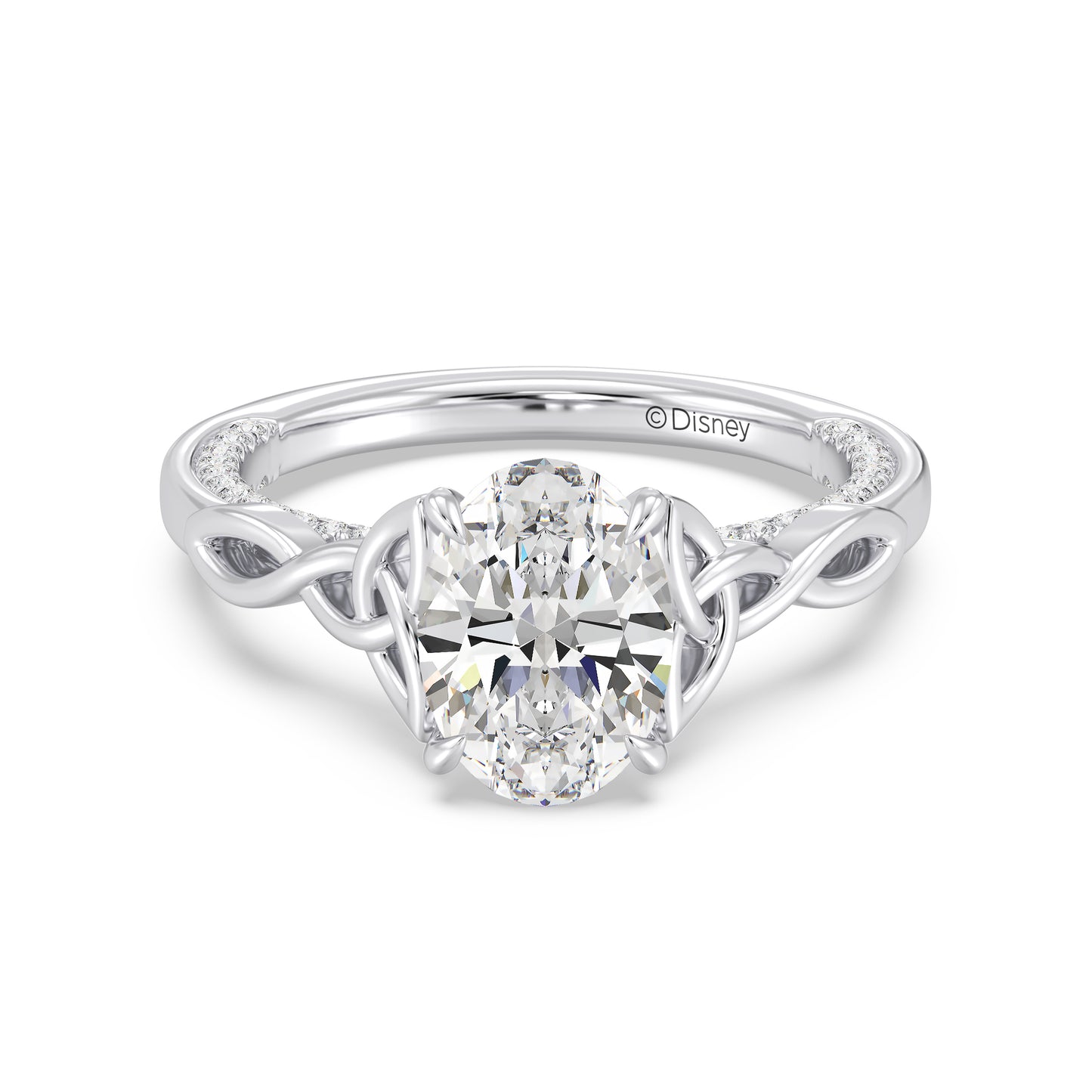 Enchanted Star Lab Grown Diamond And 14K Gold Merida Celtic Hidden Pavé Engagement Ring