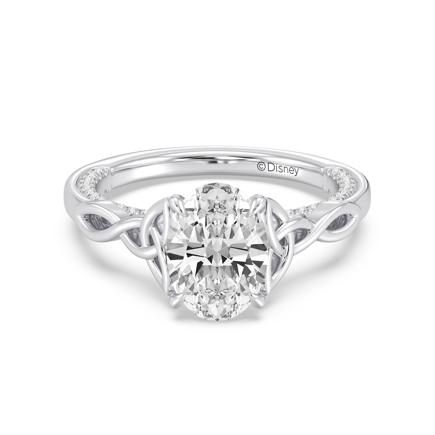 Enchanted Star Lab Grown Diamond And 14K Gold Merida Celtic Hidden Pavé Engagement Ring